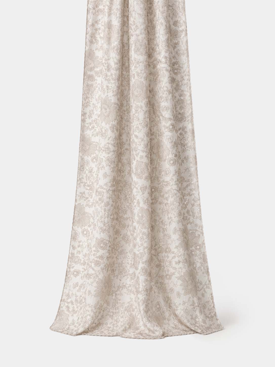 100% Cashmere Elegant Floral Soft Long Scarf