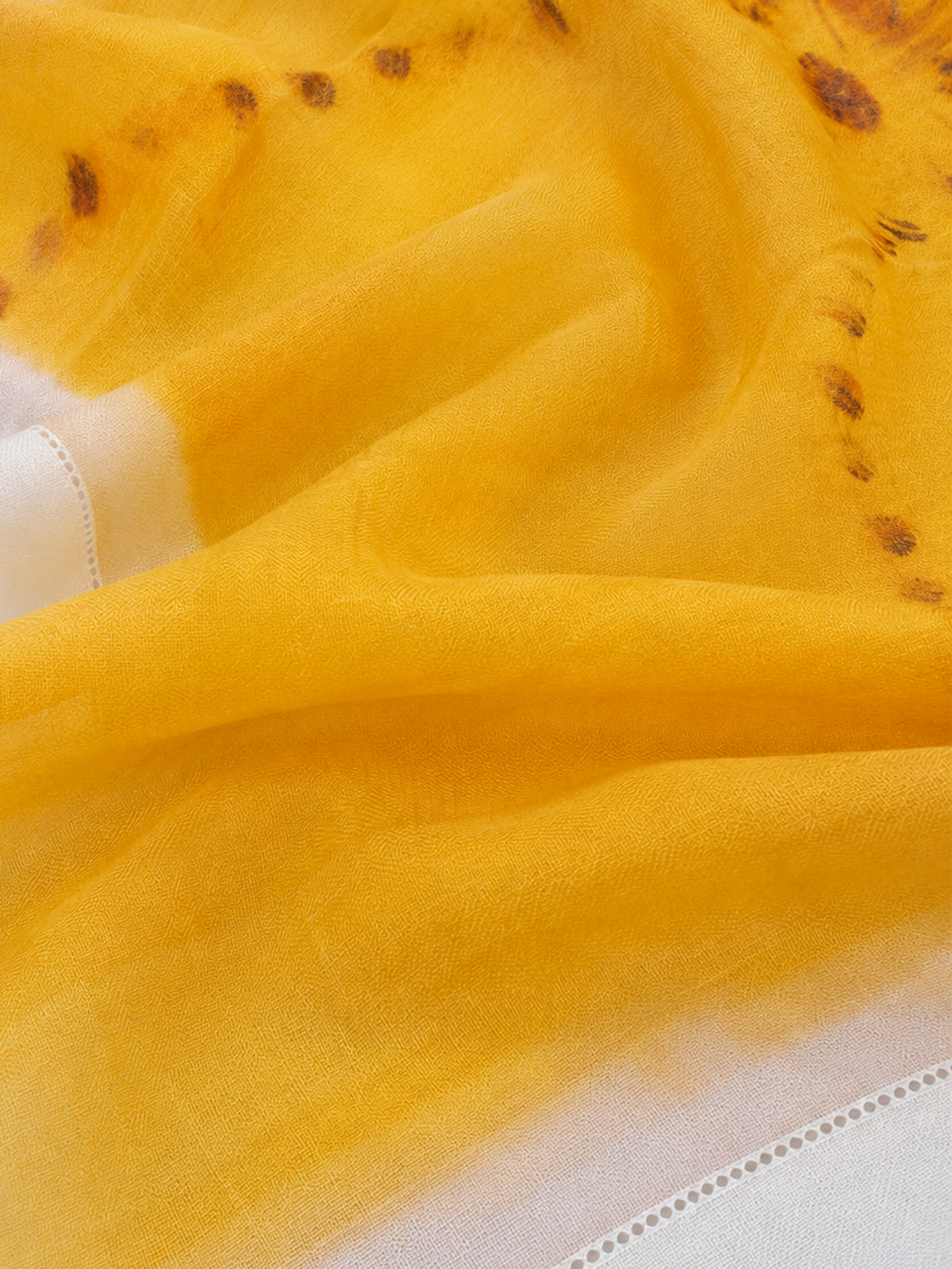 100% Cashmere Leopard Square Scarf Textured Wrap