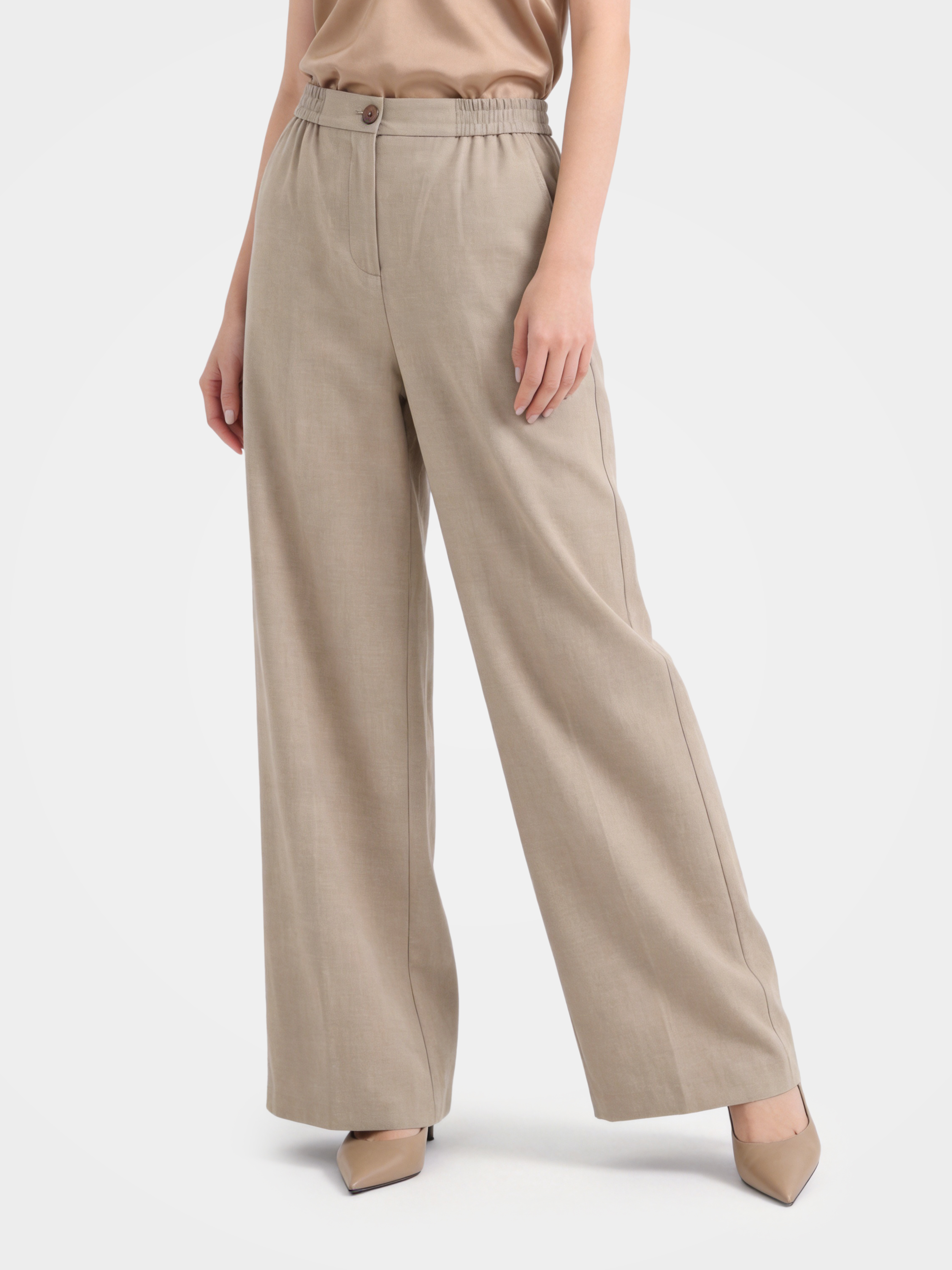100% Cashmere Straight Leg Pants Dress Pants