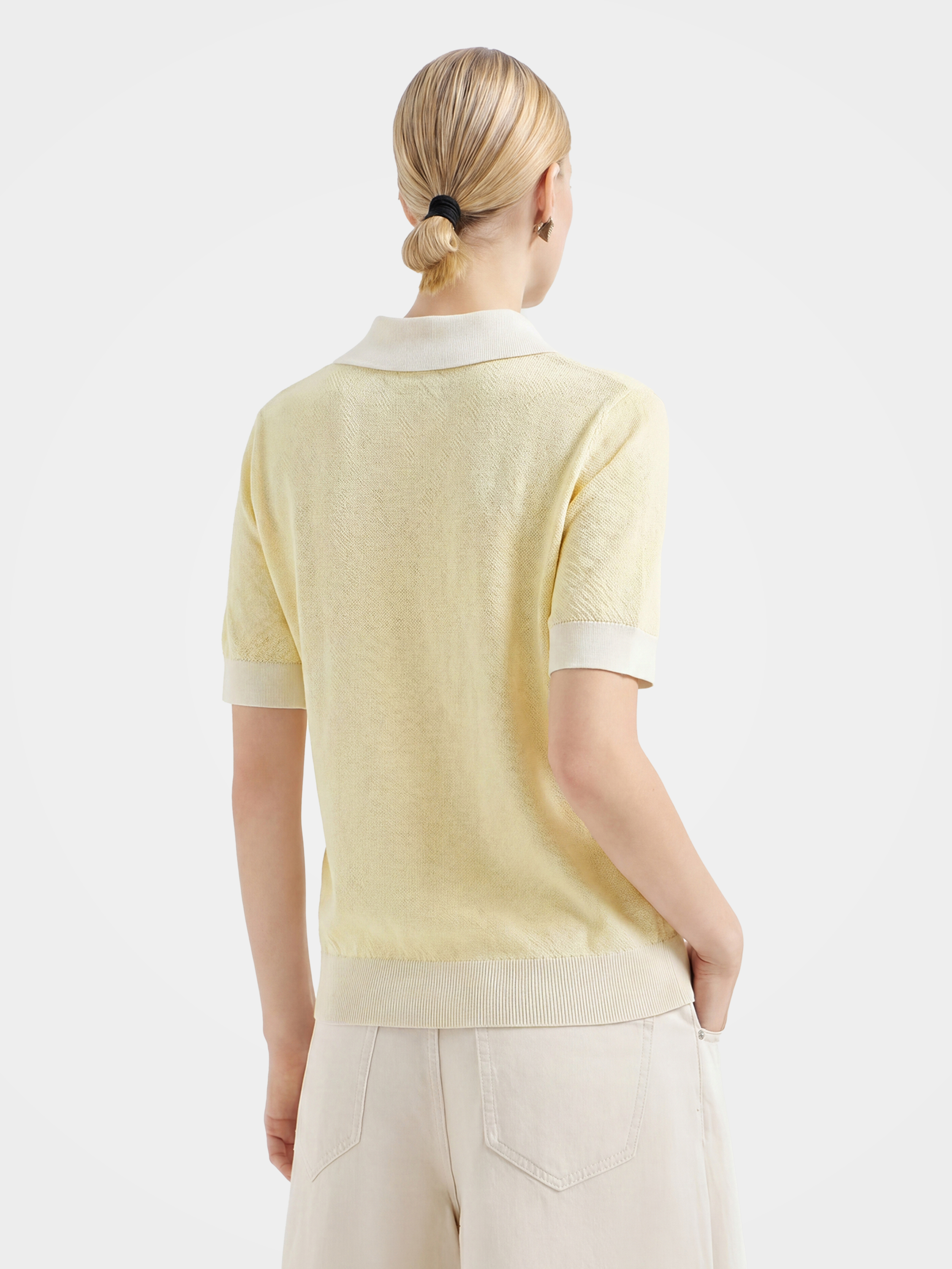 Lightweight Cotton Triacetate Short Sleeve Pullover