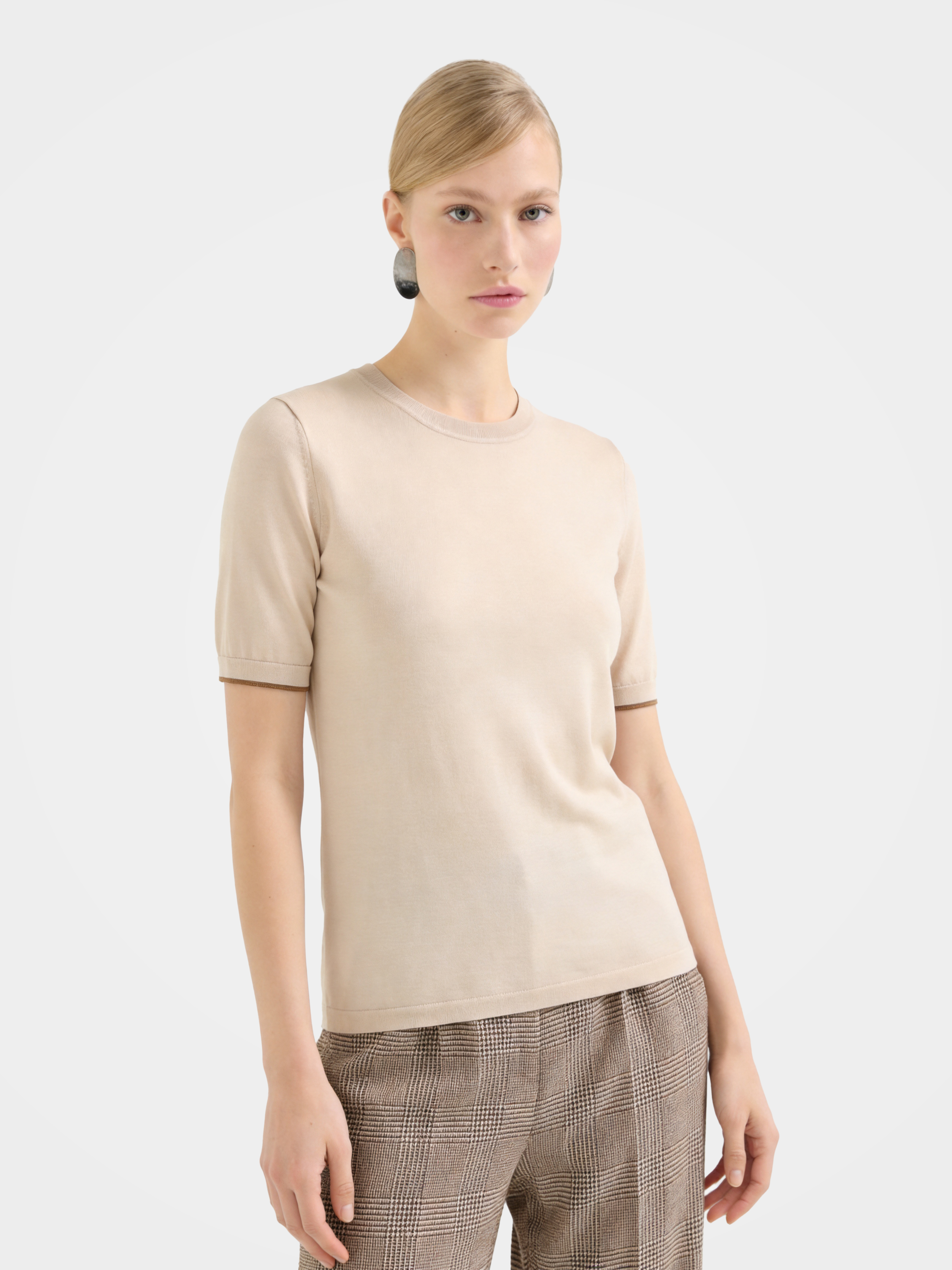 Soft 100% Cotton Lightweight Knit T Shirt