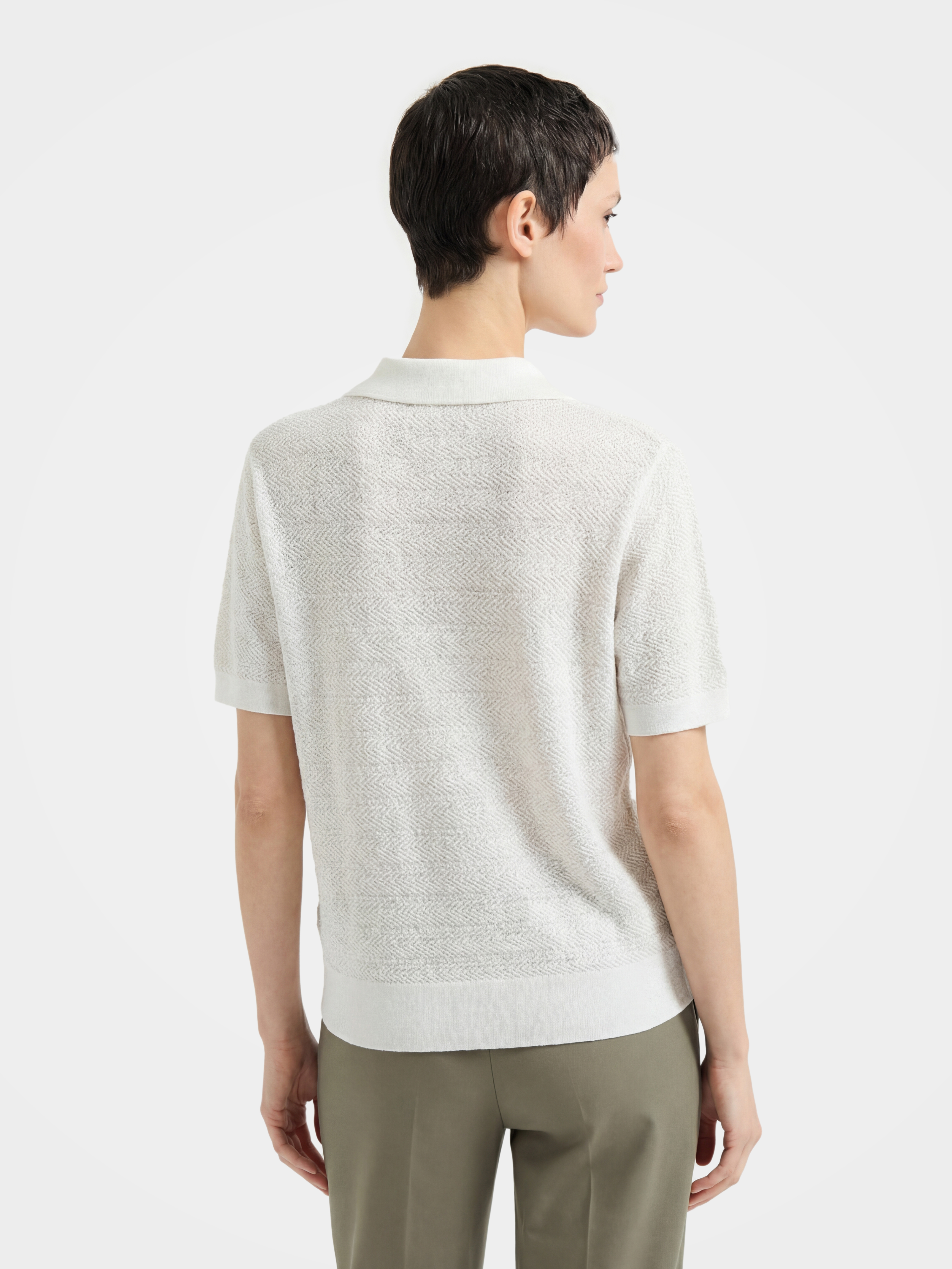 Lightweight Half Zip Short Sleeve Knit Pullover