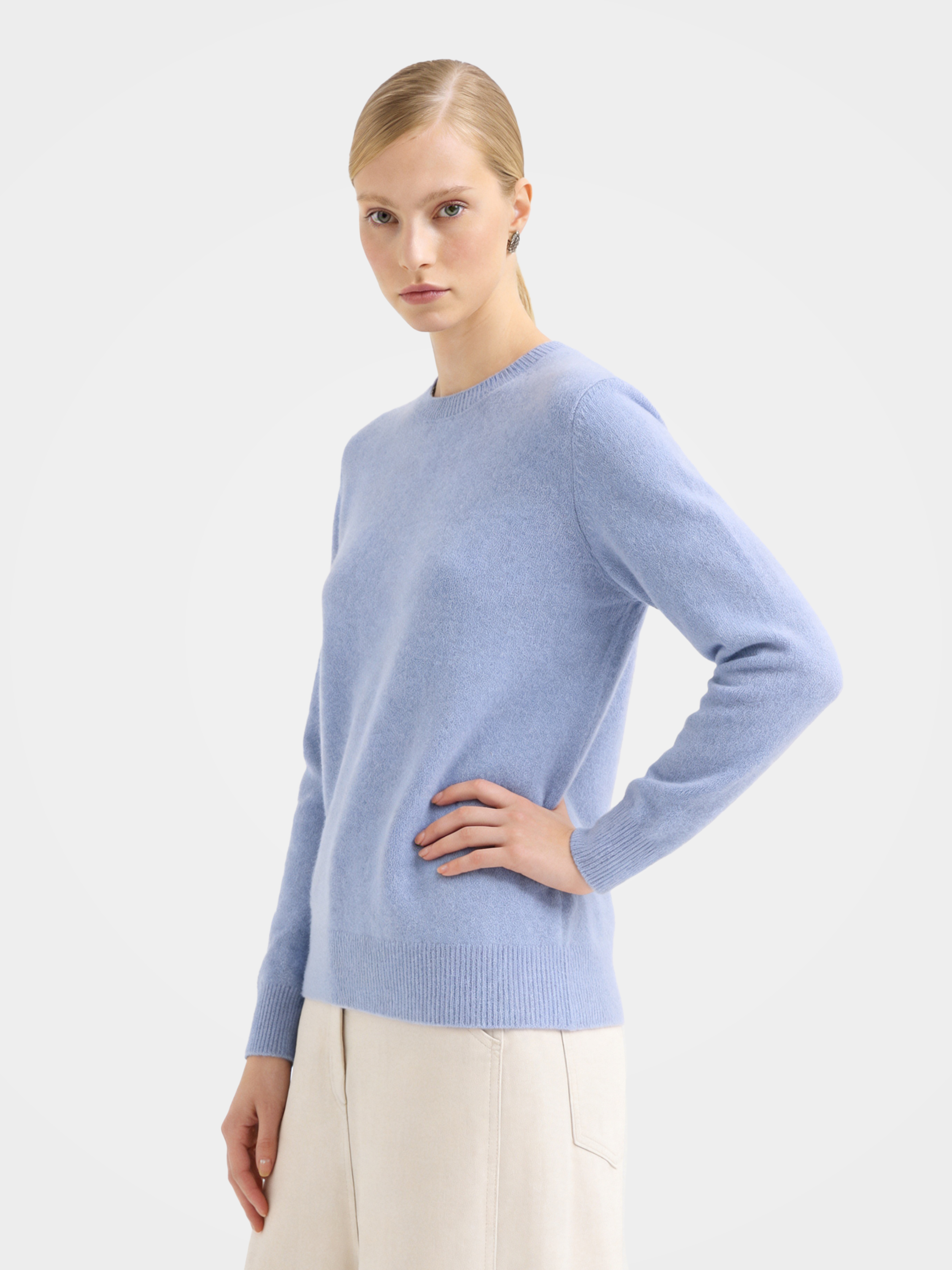 100% Mongolian Cashmere Crewneck Sweater