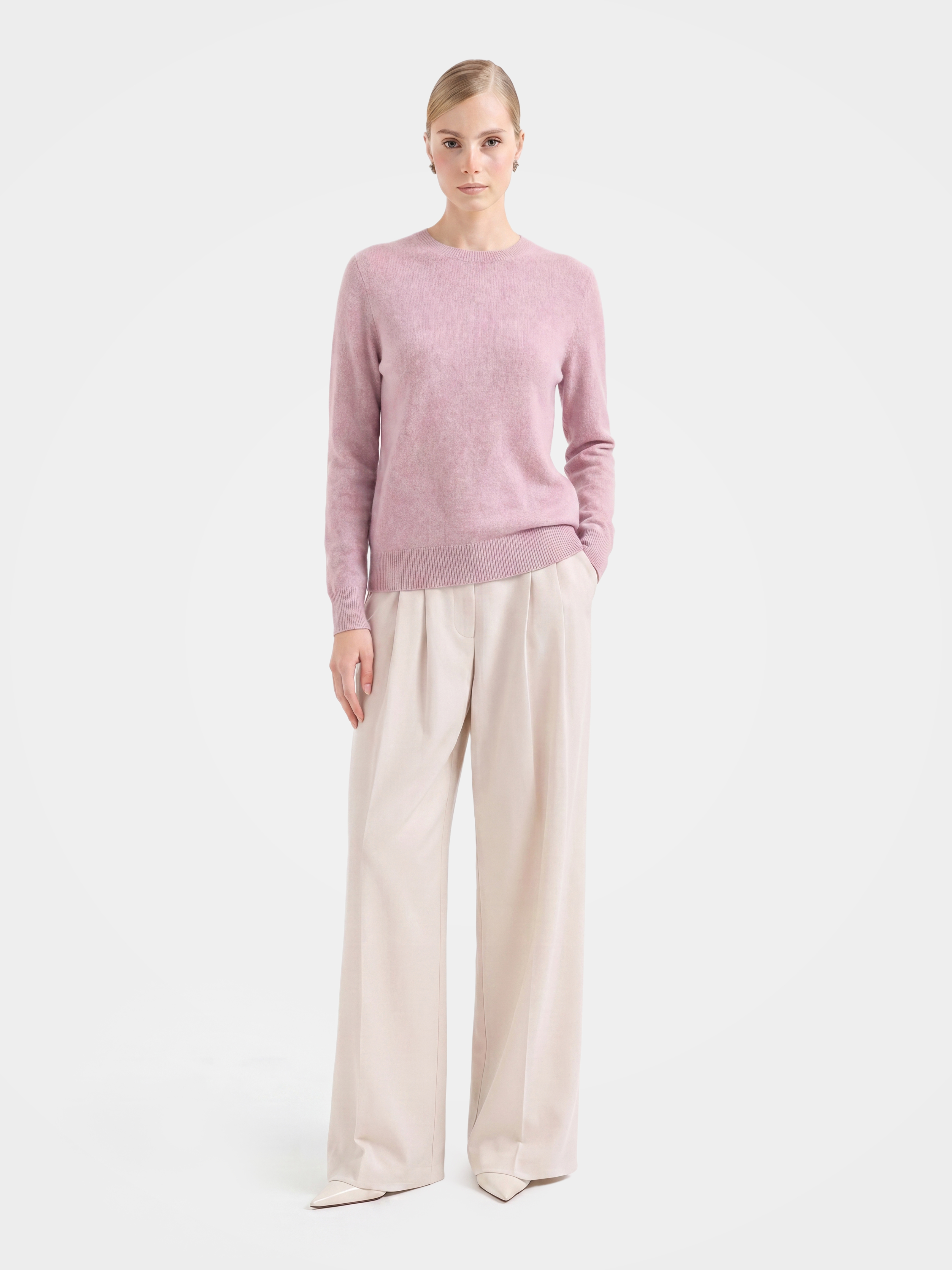 100% Mongolian Cashmere Crewneck Sweater