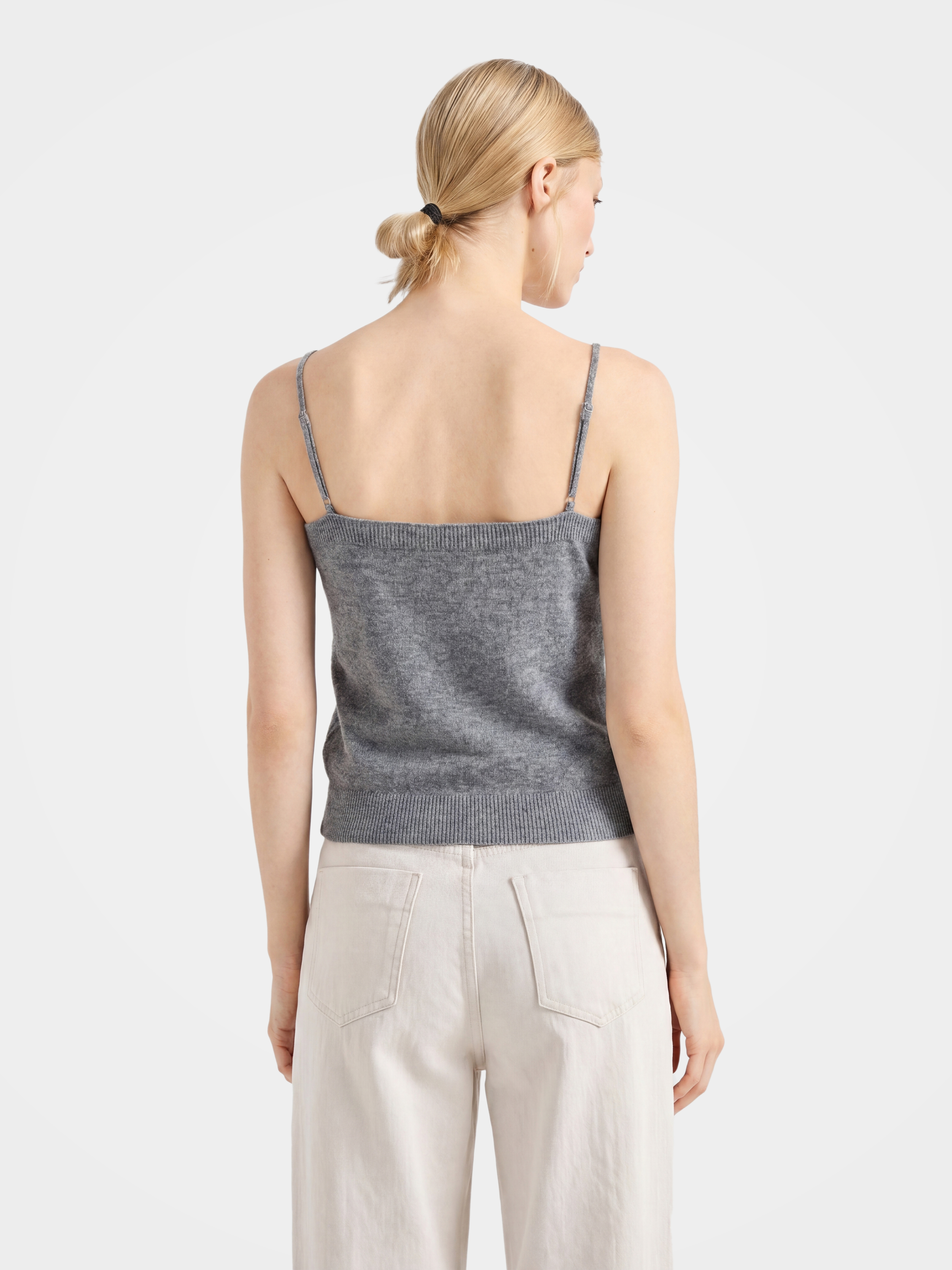 Lightweight 100% Mongolian Cashmere Lace Knit Tanks & Camis