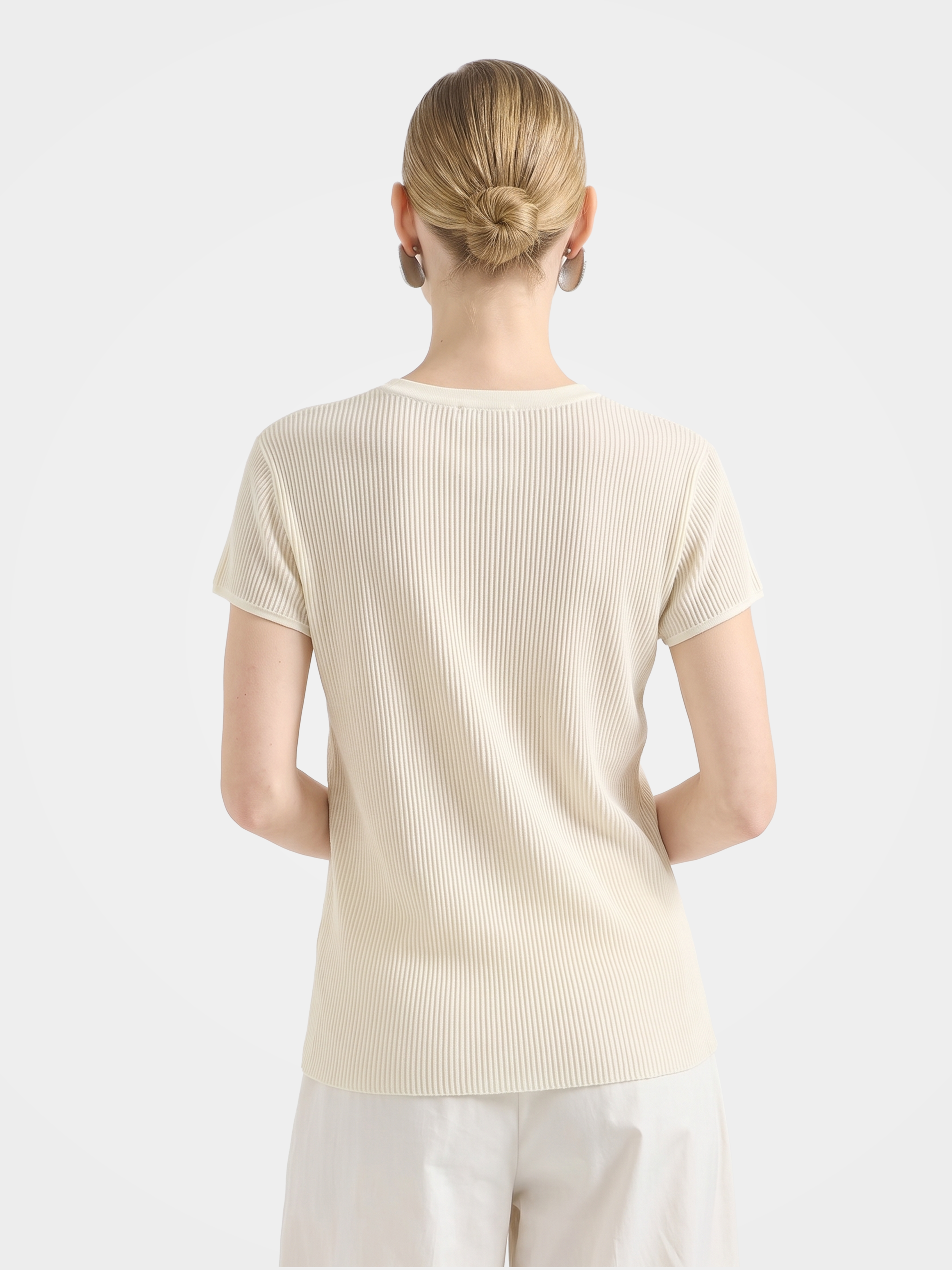 Lightweight Cotton Short Sleeve knit Tee