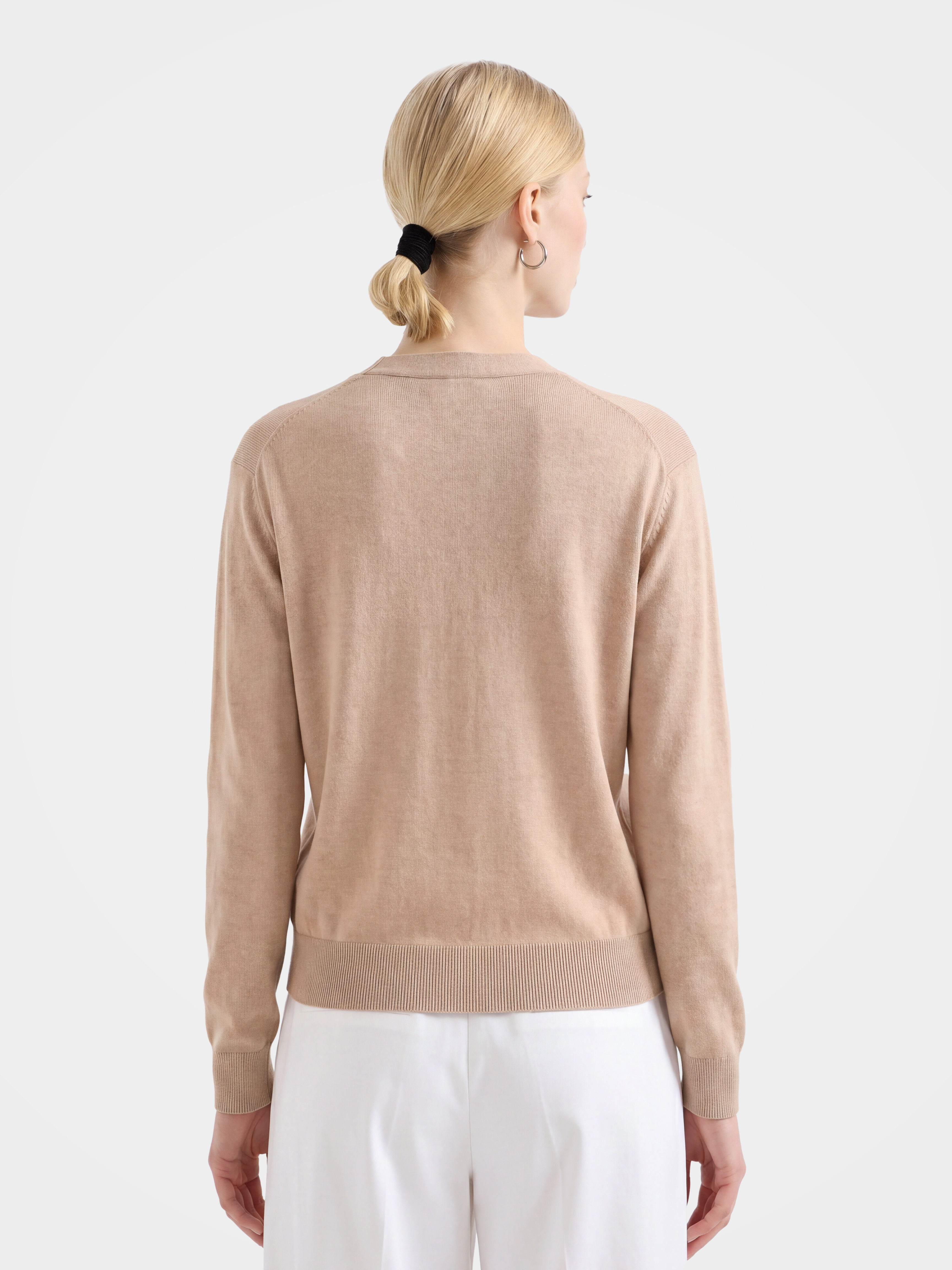100% Mongolian Cashmere V-Neck Button Front Cardigan