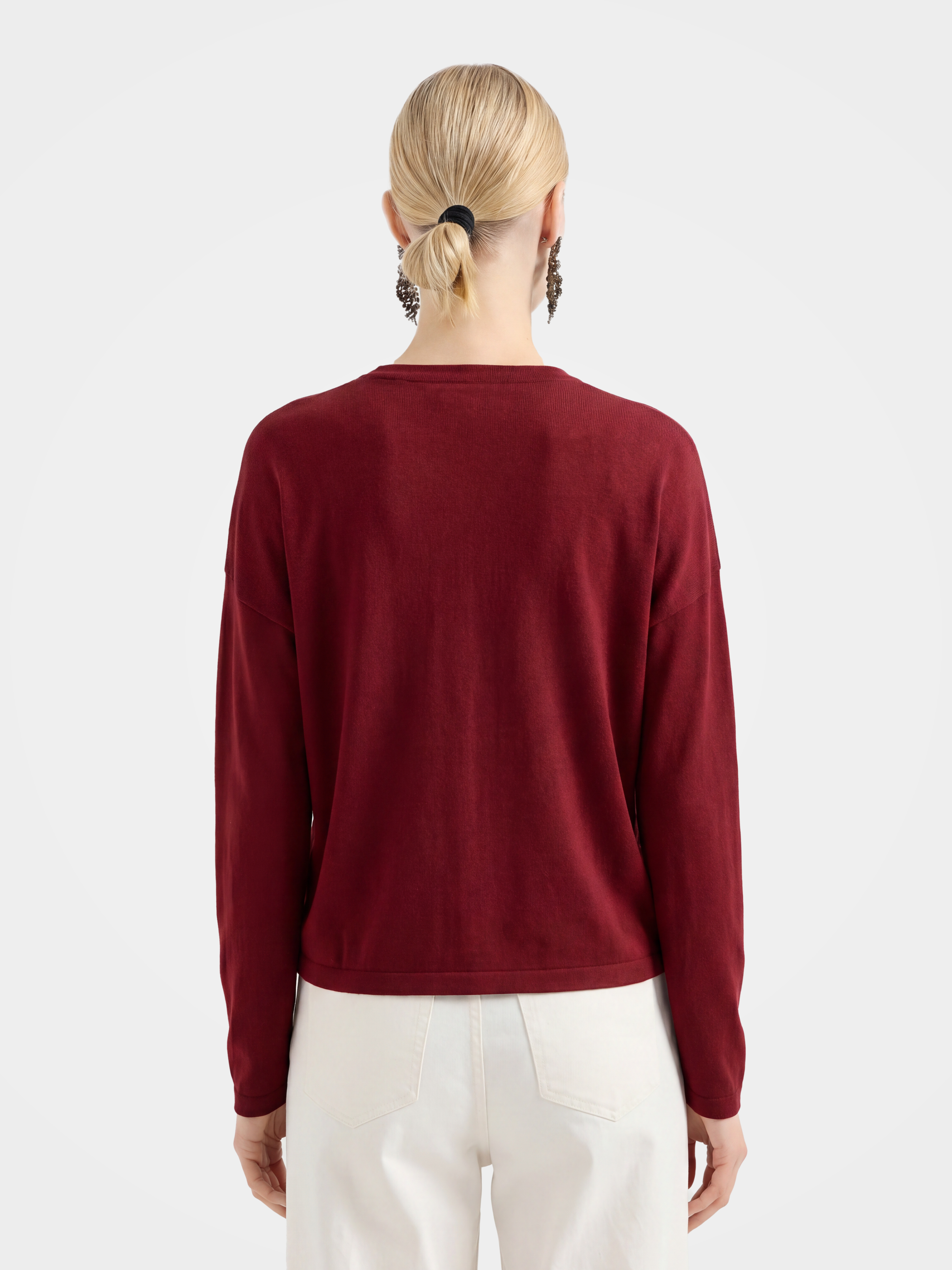 Soft 100% Mongolia Cashmere Crew Neck Cardigan