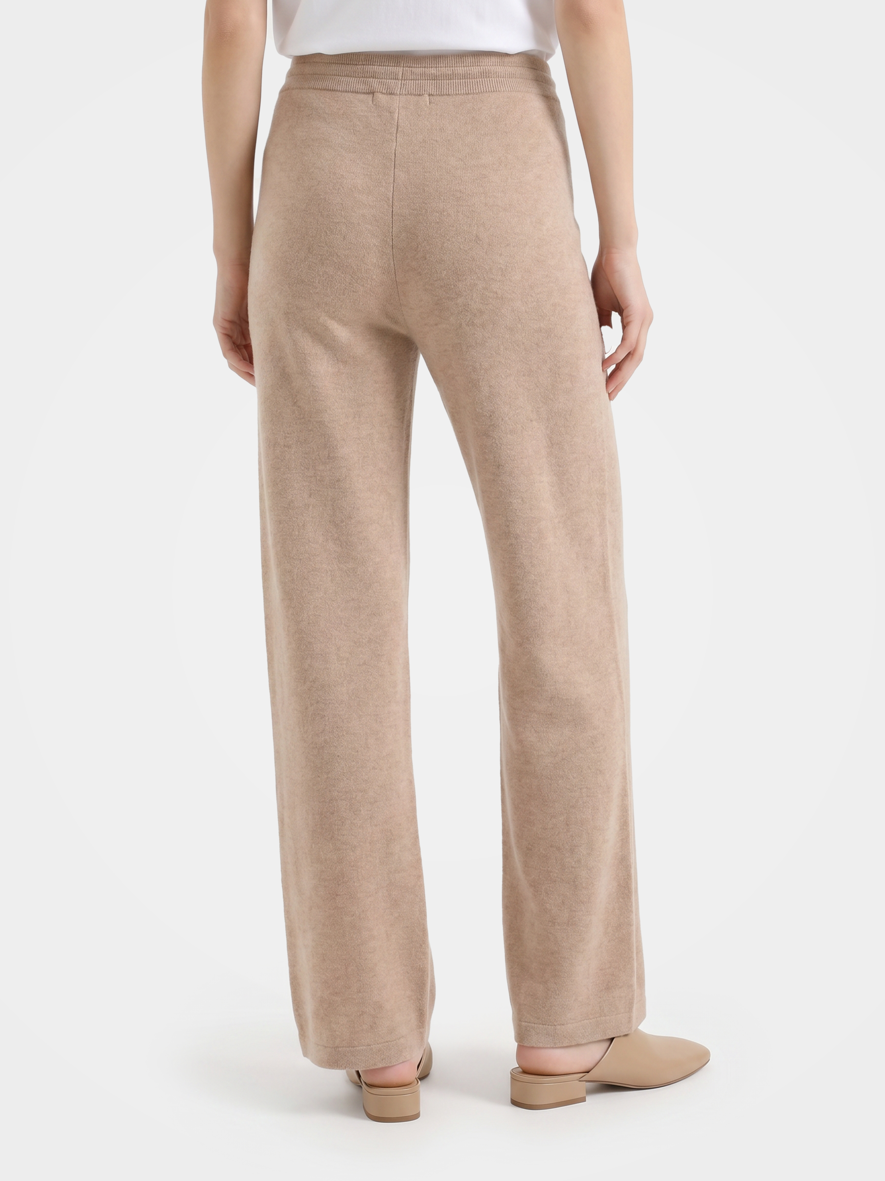 Pre-Order | 100% Cashmere Straight Leg Pants Drawstring Pants