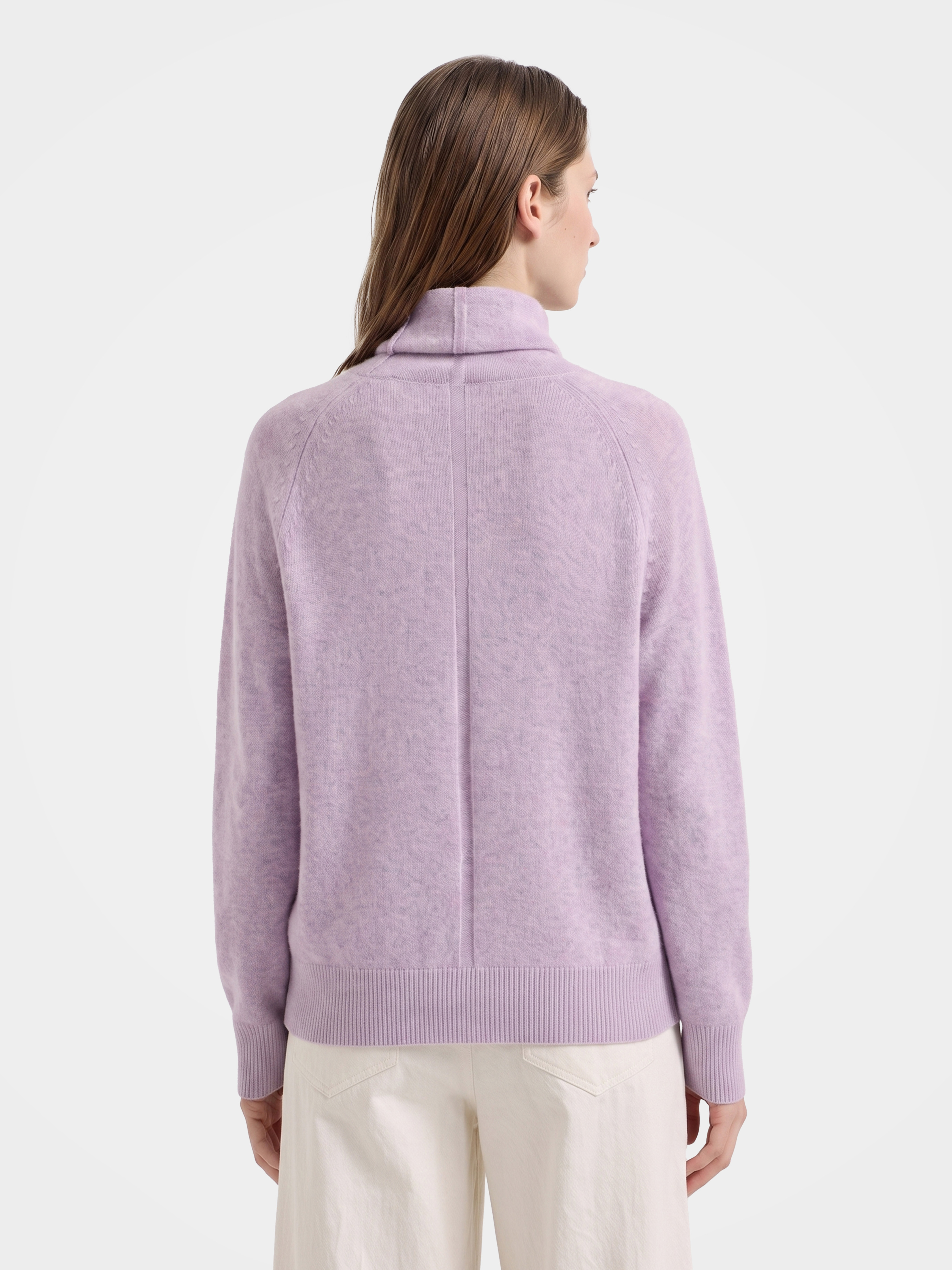 Soft Cashmere Silk Blend Turtleneck Sweater Long Sleeve Knit Pullover