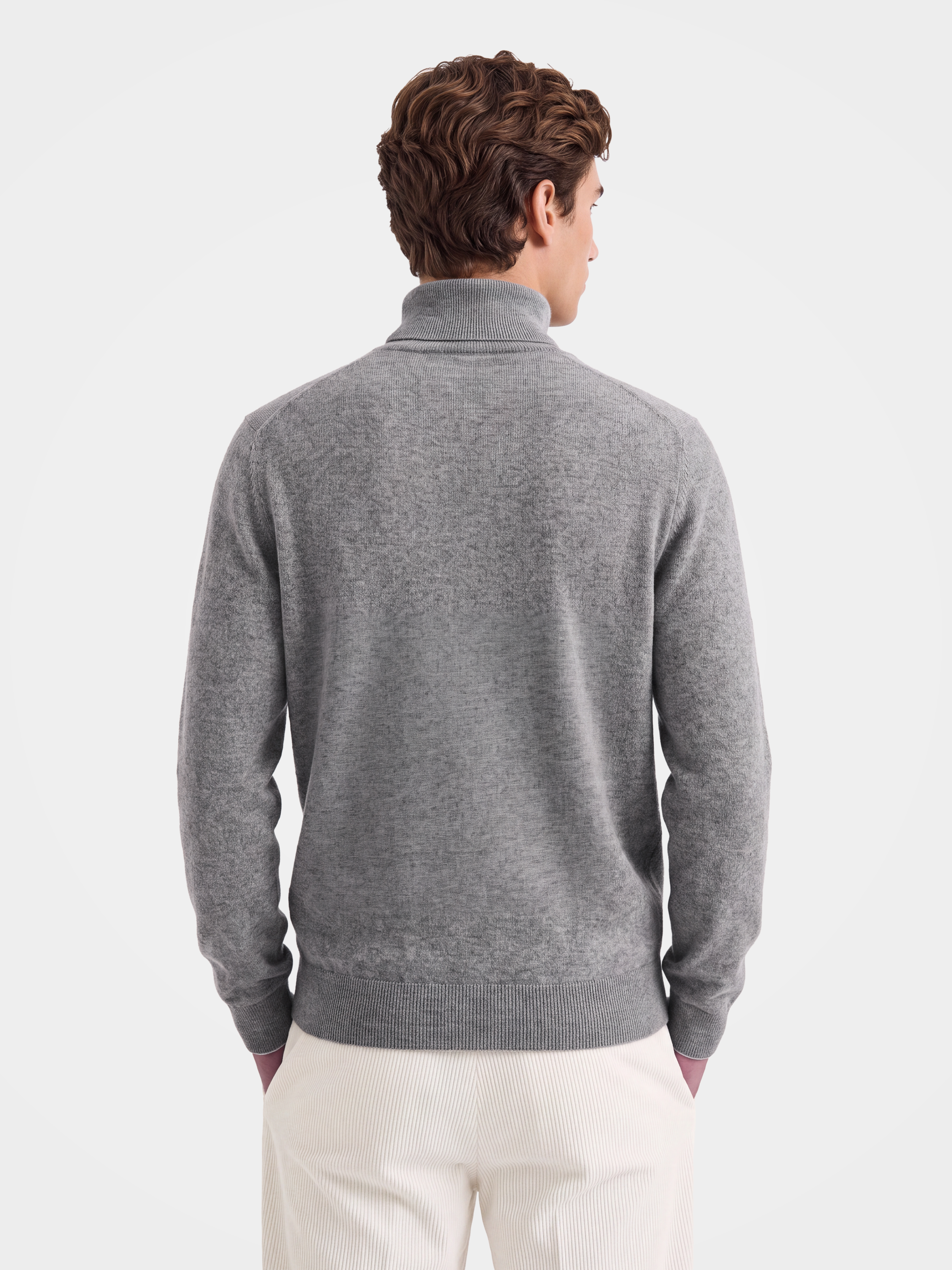 Pre-Order | Men's 100% Mongolian Cashmere Turtleneck Sweater Soft Knit Pullover (10-14 Business Days)