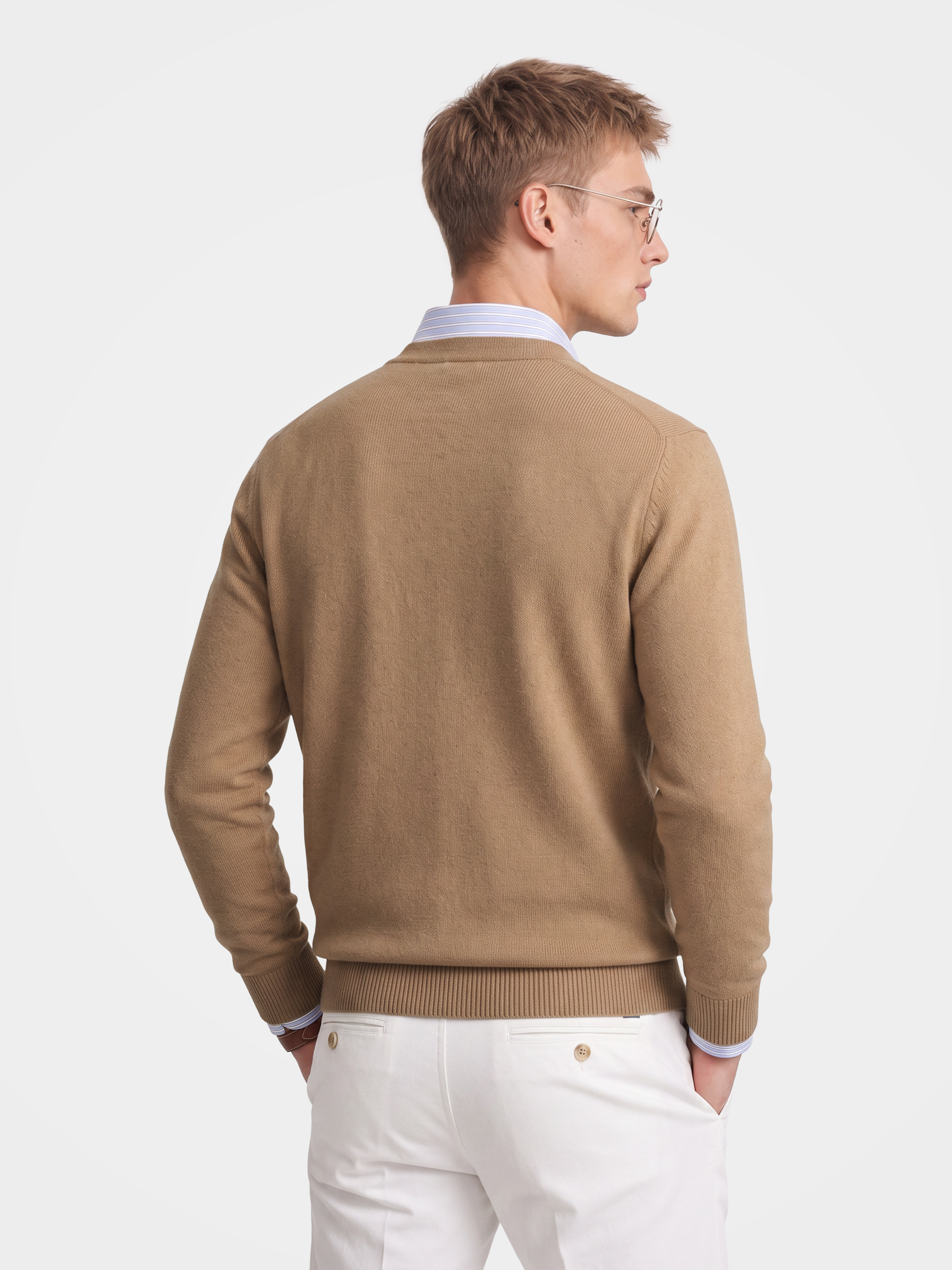Pre-Order | Men's 100% Cashmere Mock Neck Zip Knit Cardigan (10-14 Business Days)