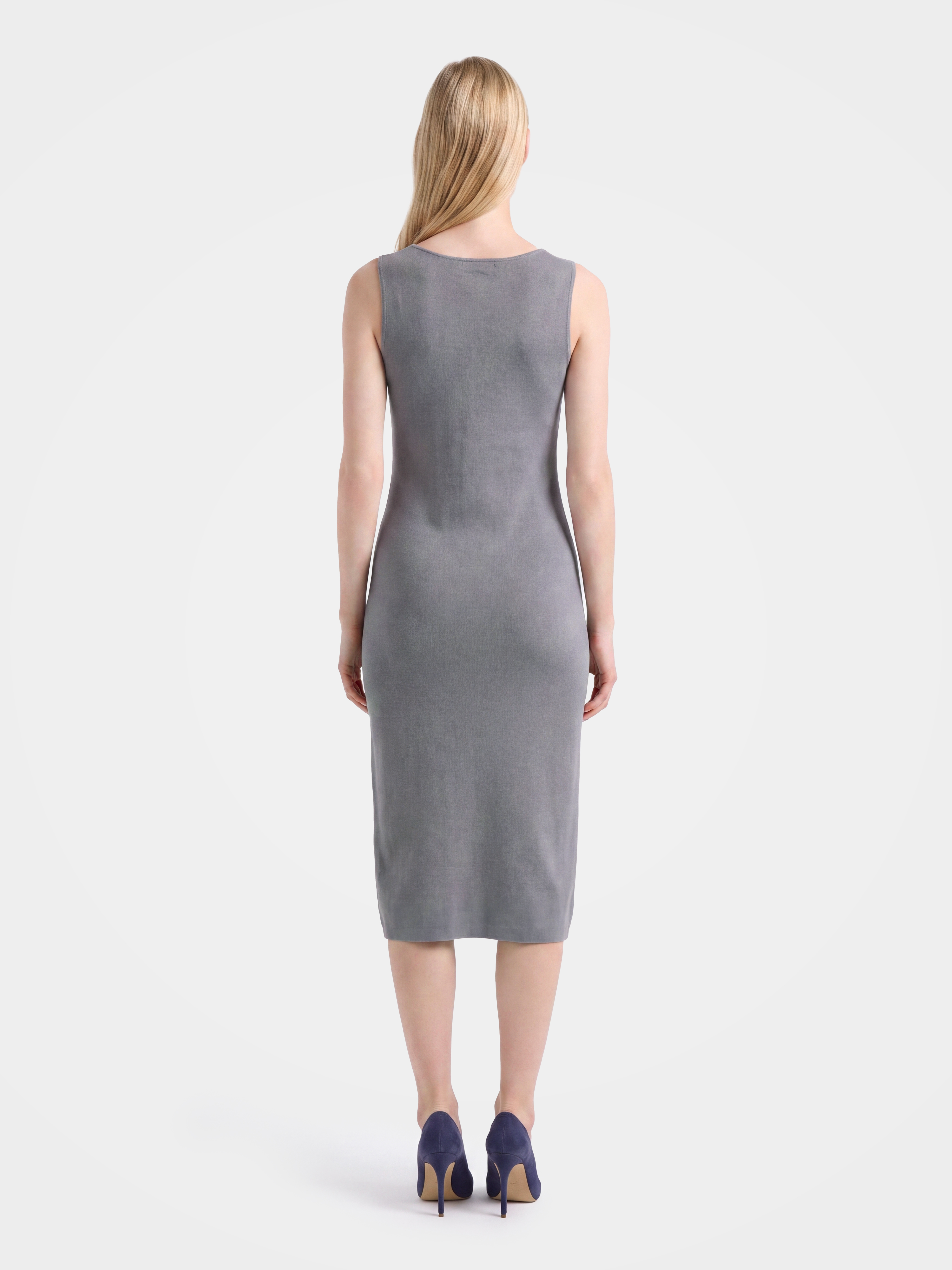 Cashmere Blend Sleeveless Midi Sweater Dress
