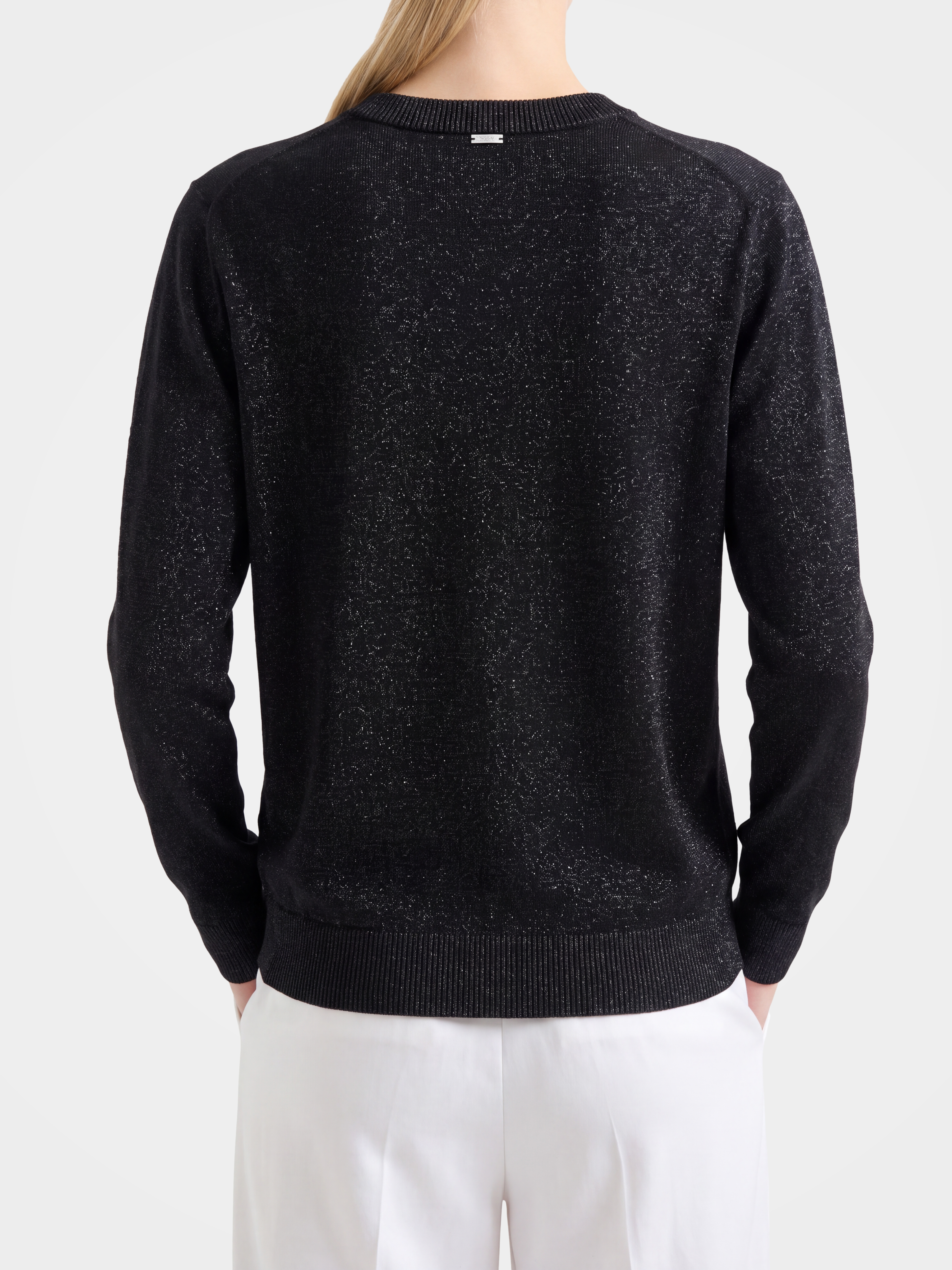 Cashmere Tencel Blend Lightweight Shimmer Cardigan