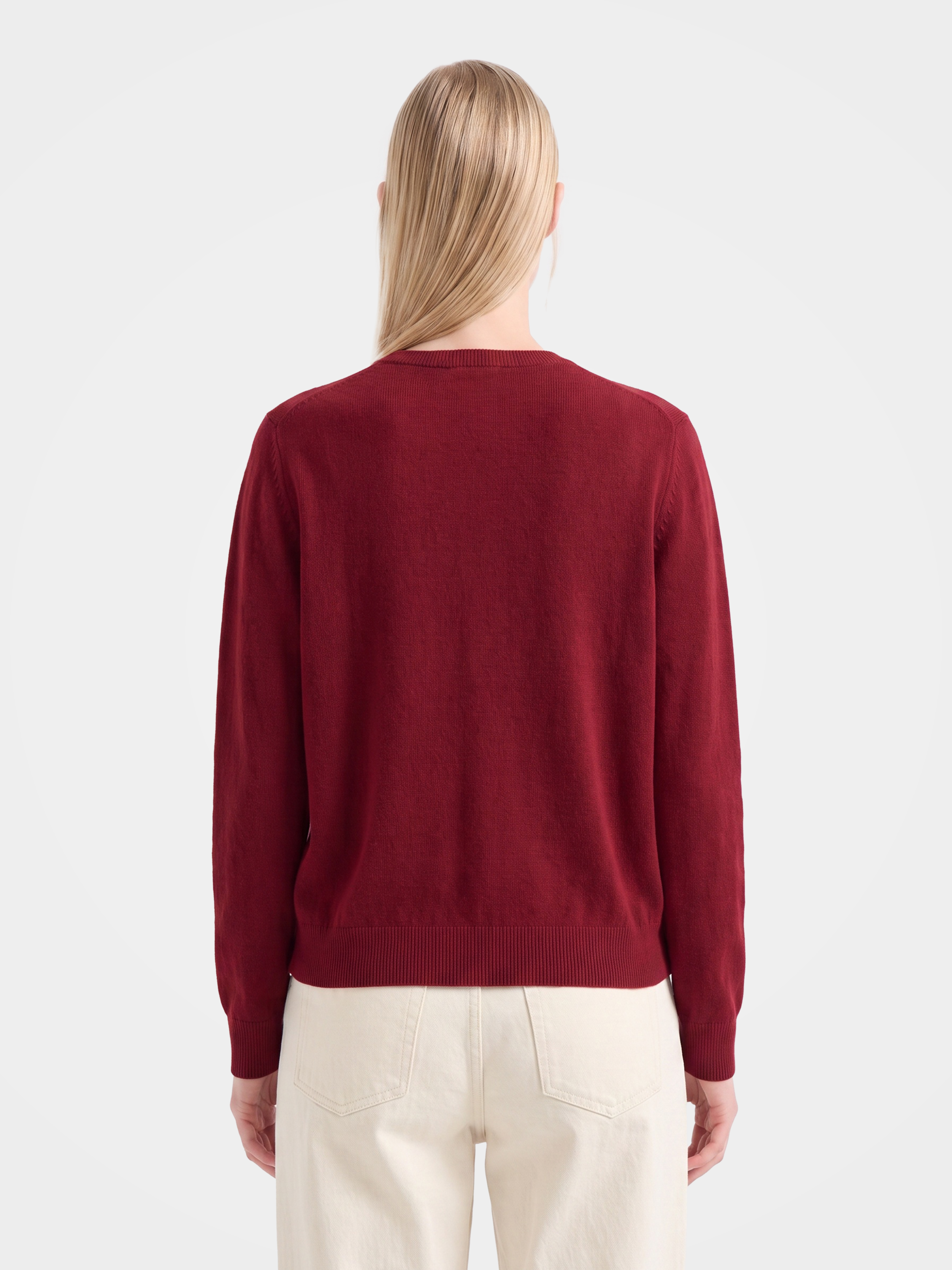Pre-Order | 100% Cashmere Crew Neck Cardigan Sweater Soft Knitwear (10-14 Business Days)
