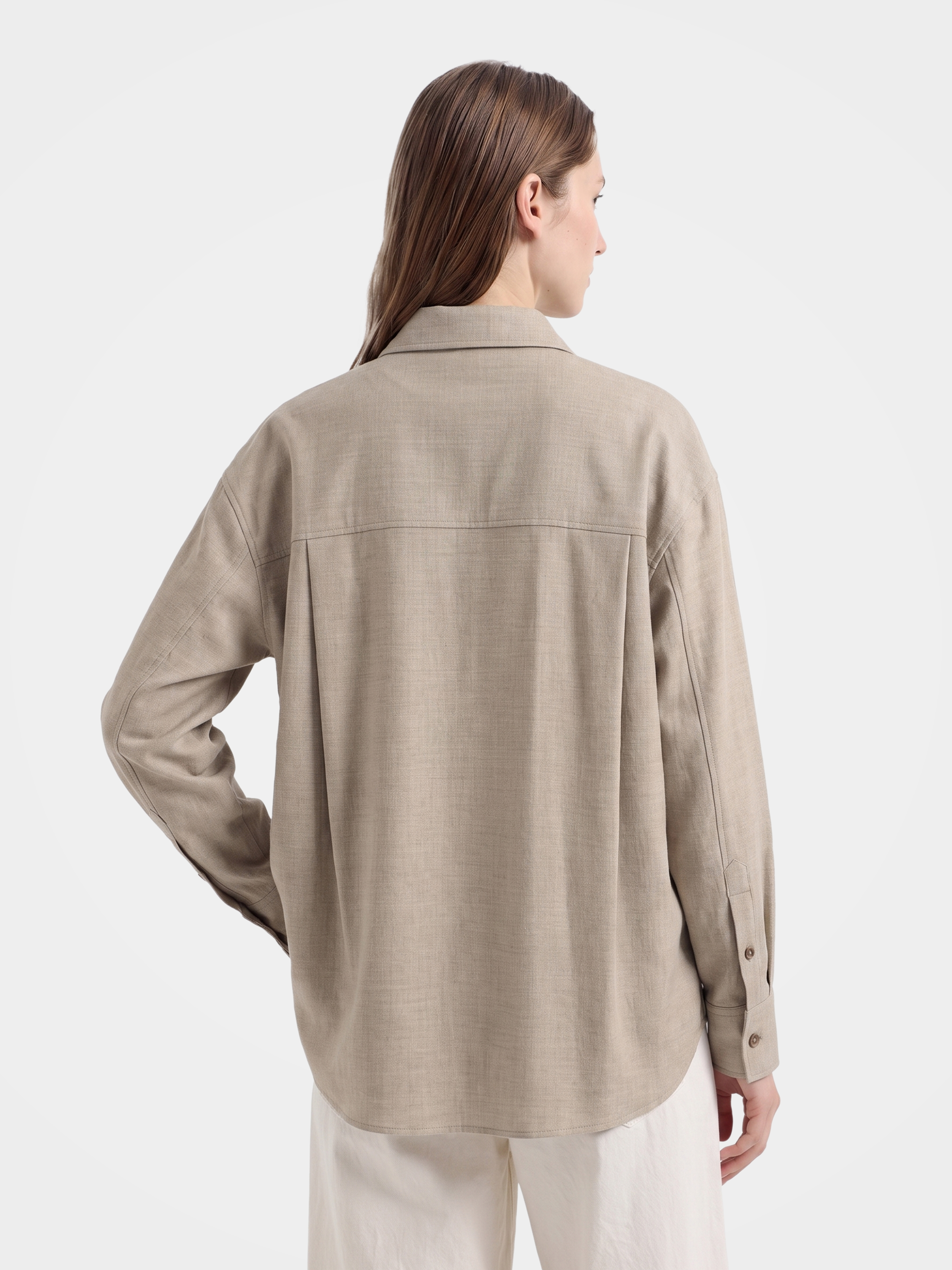 Wool Collared Warm Casual Shirt Jacket