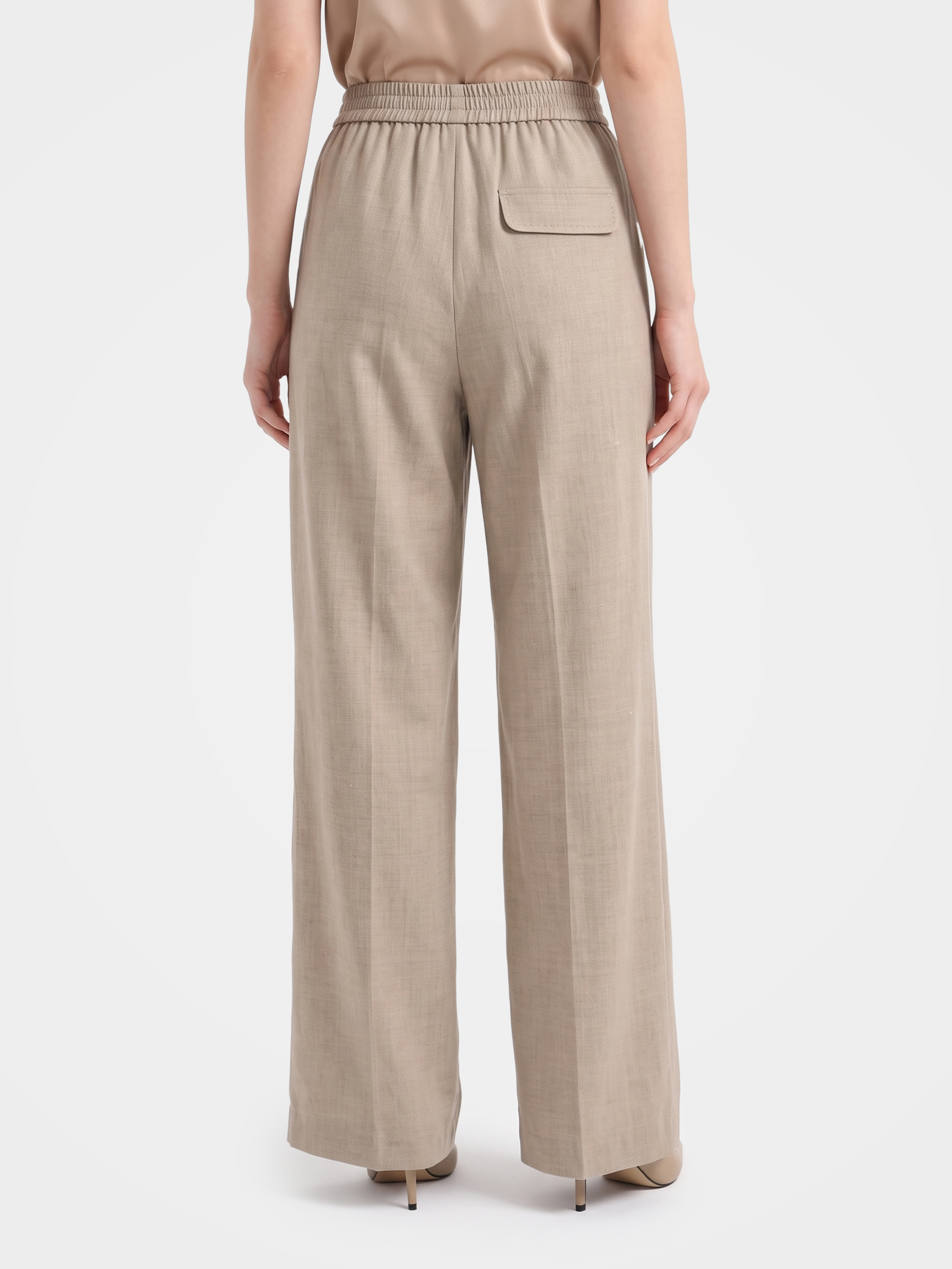 100% Cashmere Straight Leg Pants Dress Pants