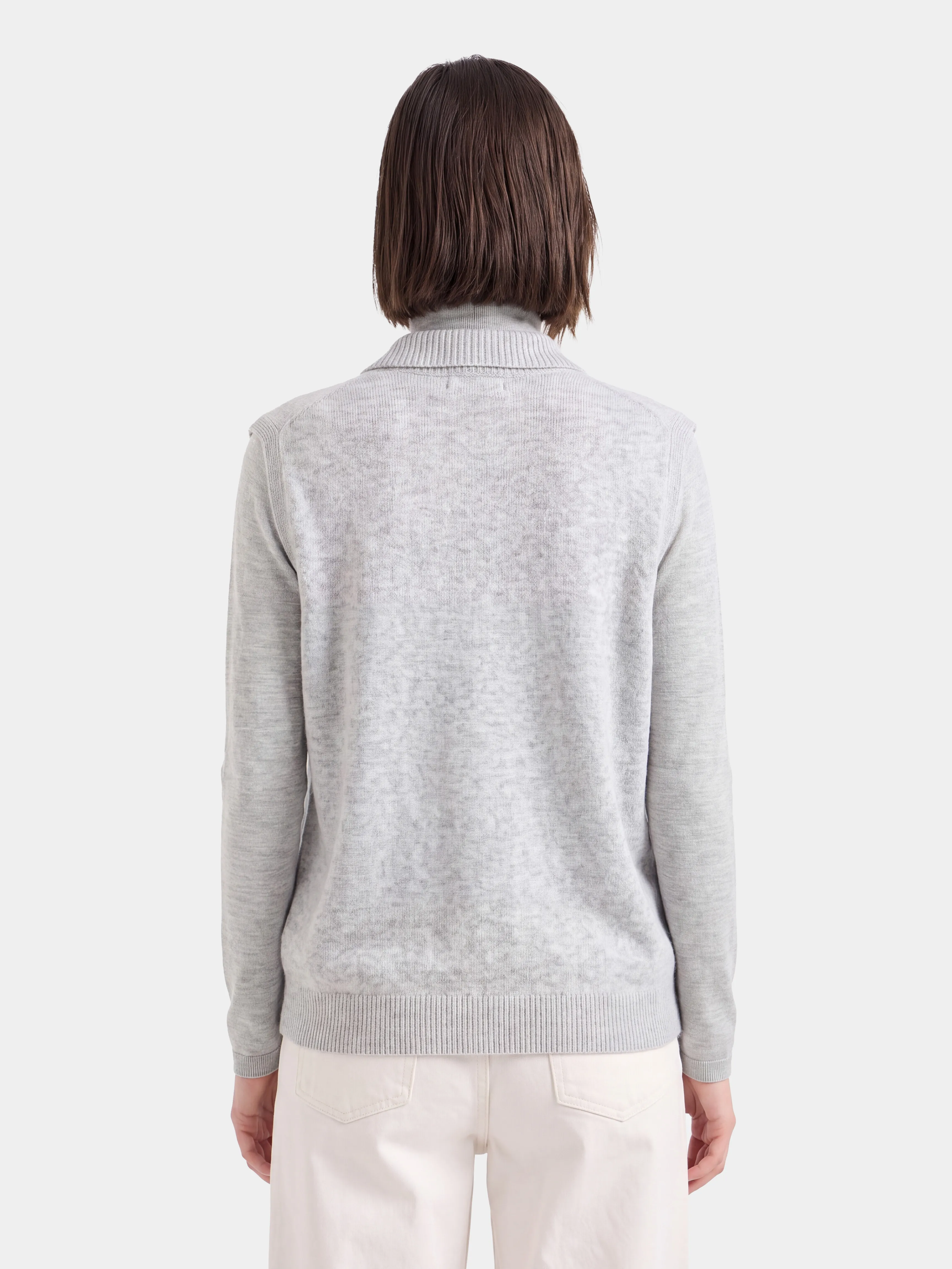 100% Mongolian Cashmere Button Knit Vest Layering Top