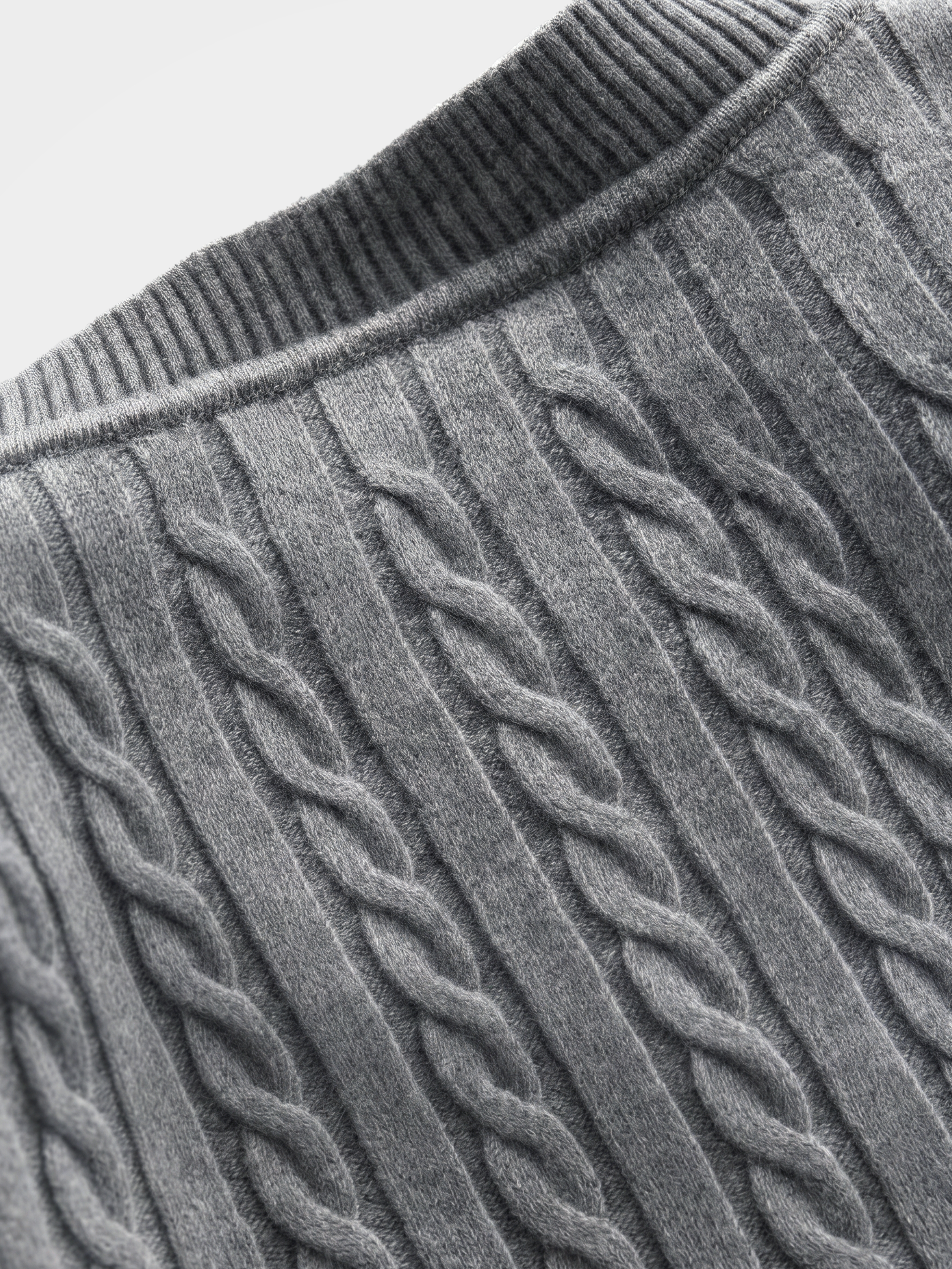 Cable-Knit Wool-Cashmere Creneck Sweater