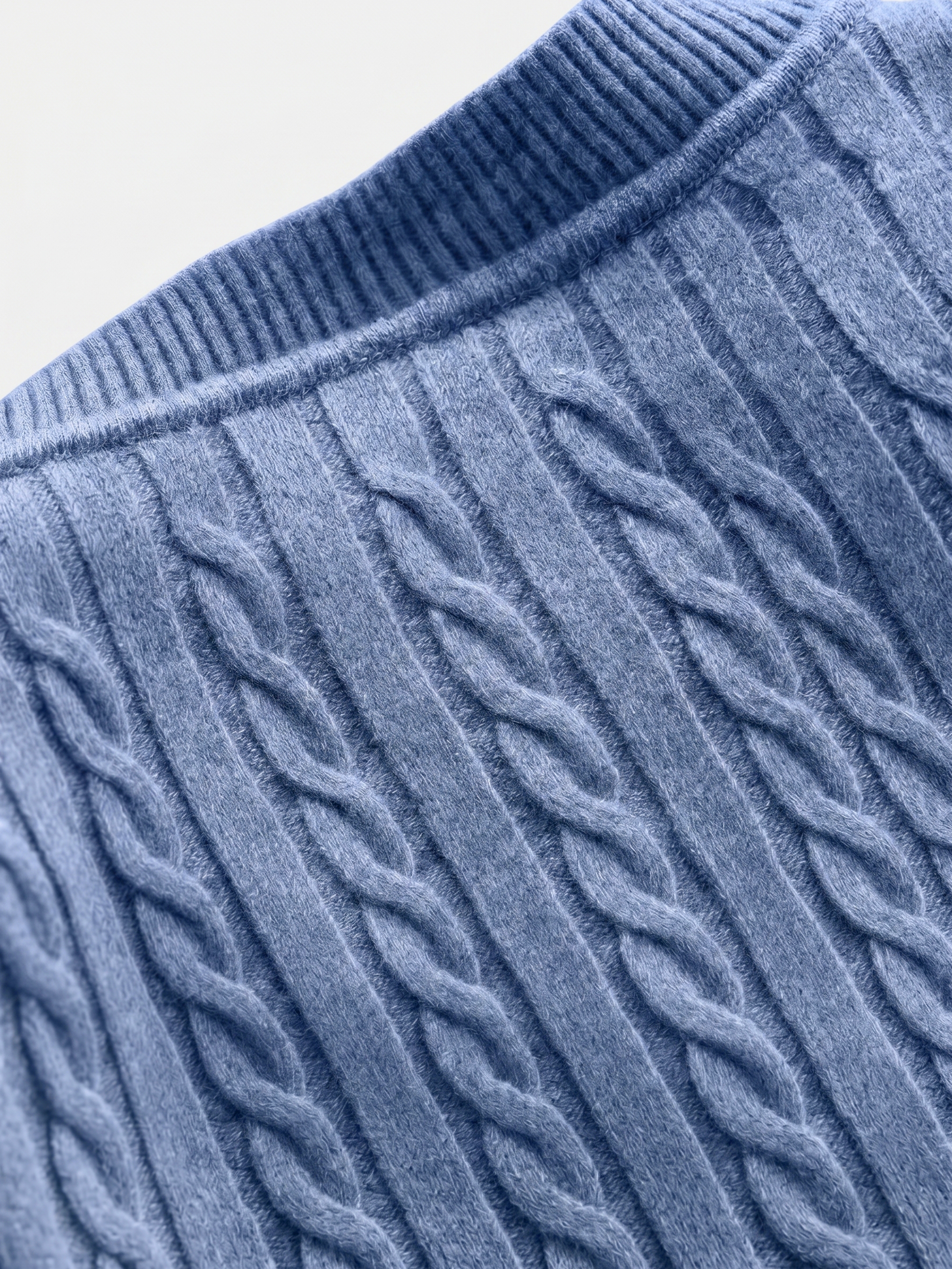 Cable-Knit Wool-Cashmere Creneck Sweater