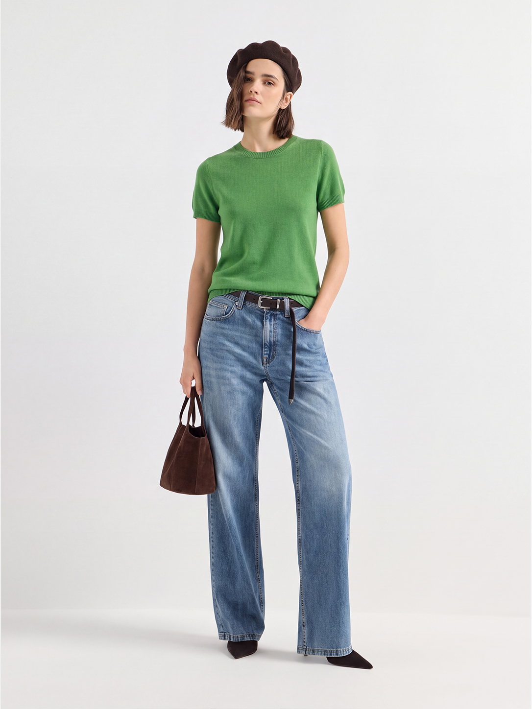 Superfine Grade-A 100% Cashmere Lightweight Breathable Knit Top