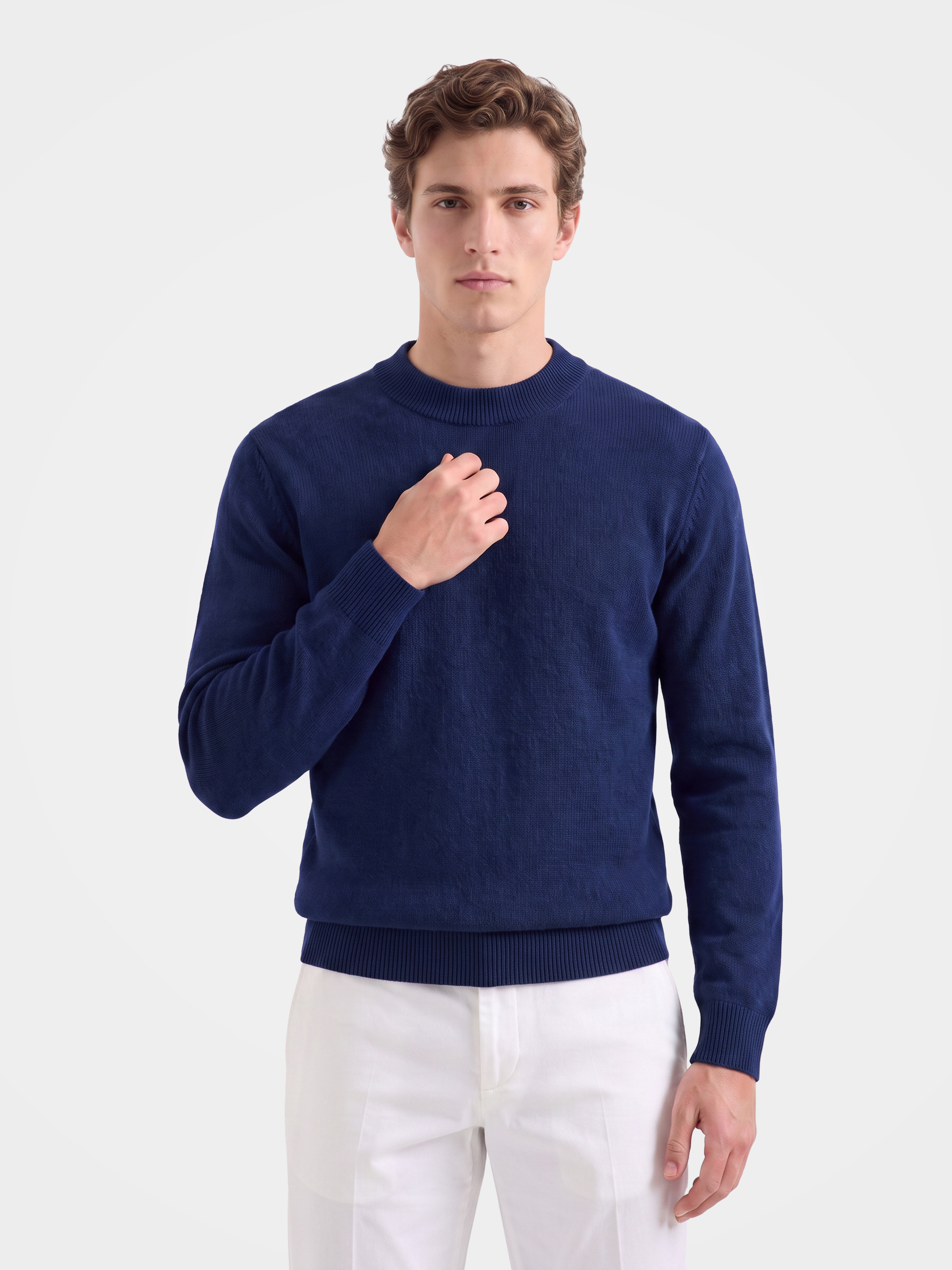 Men's 100% Mongolian Cashmere Crew Neck Sweater