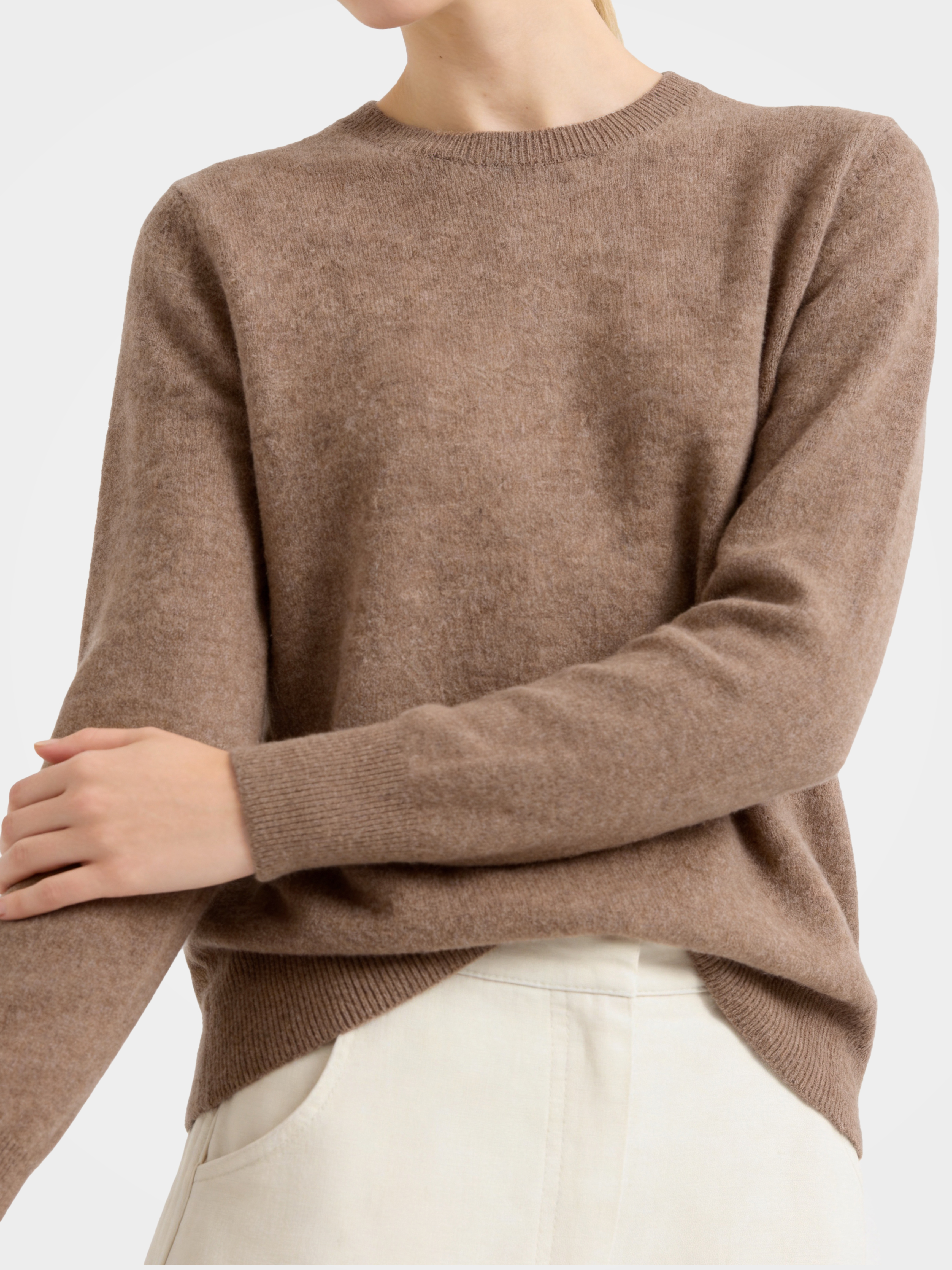 100% Mongolian Cashmere Crewneck Sweater