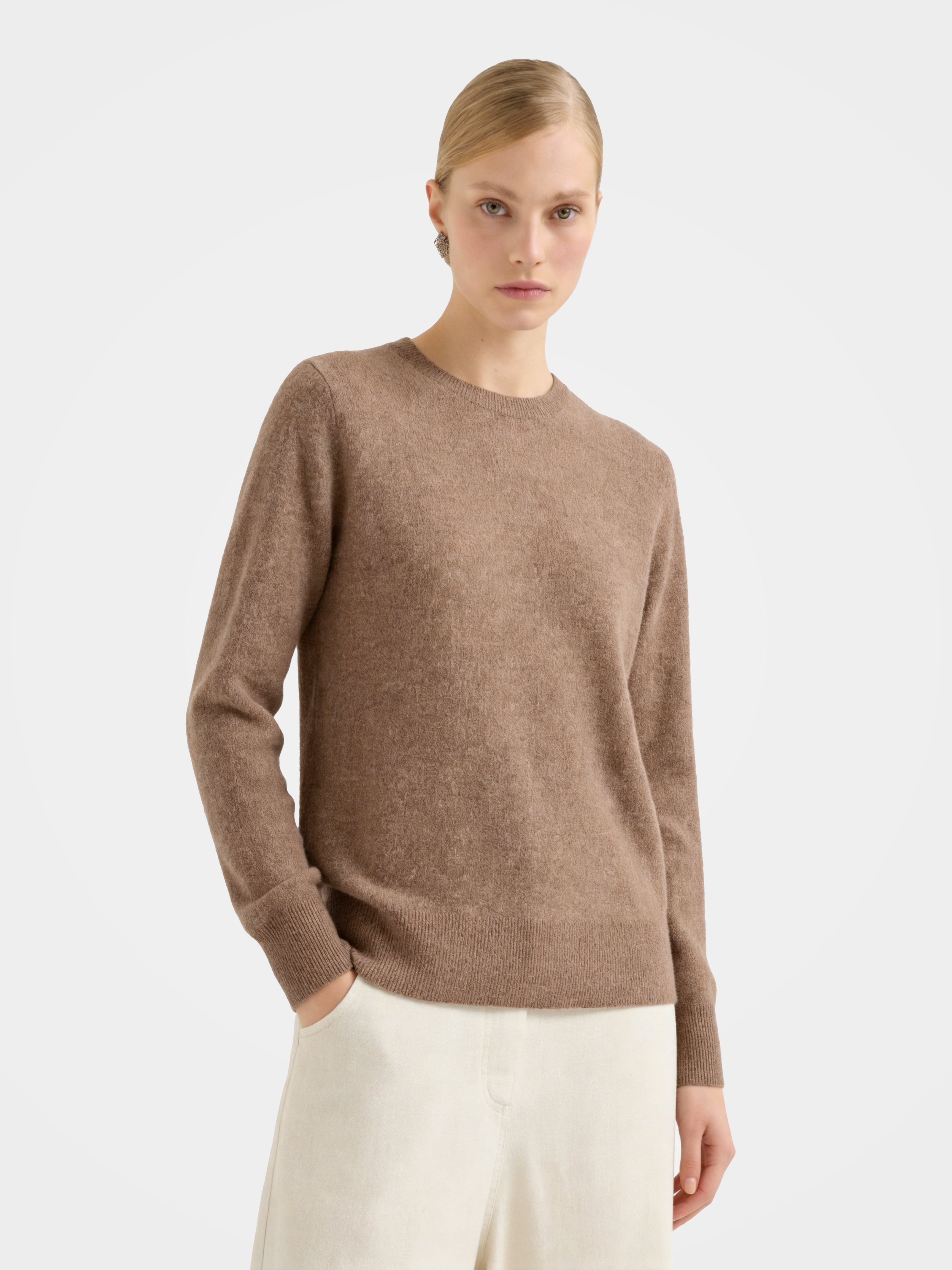 100% Mongolian Cashmere Crewneck Sweater
