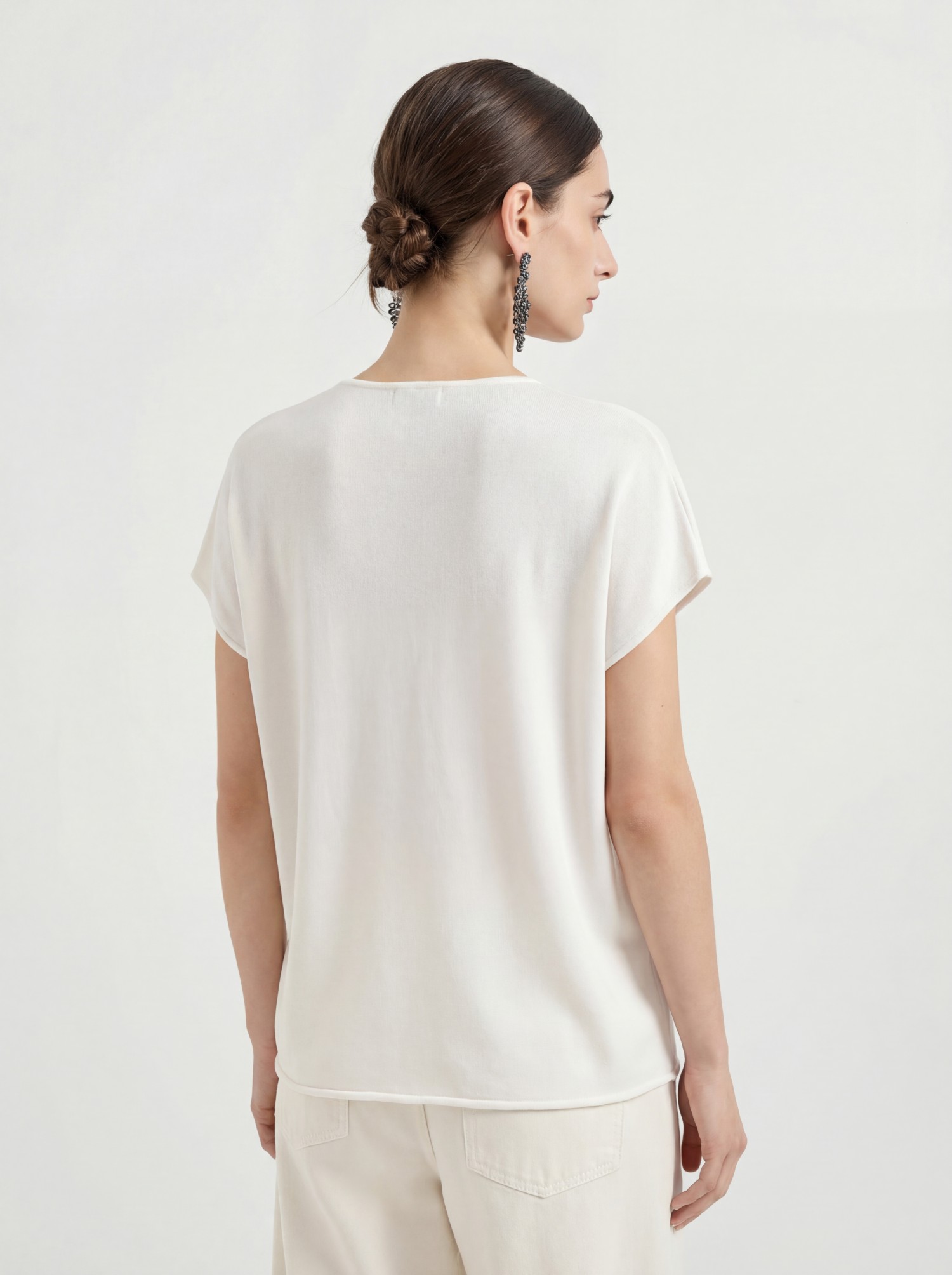 White Silk Lace Cardigan