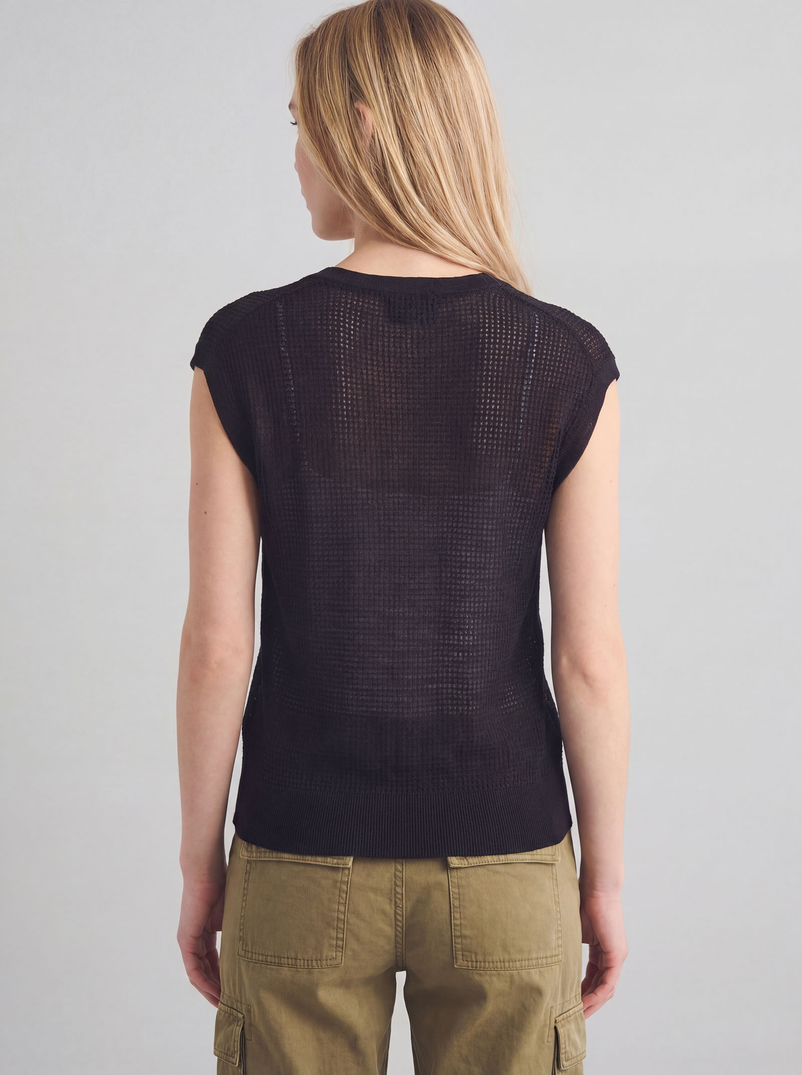 Silk Sleeveless Knit Tank Cardigans