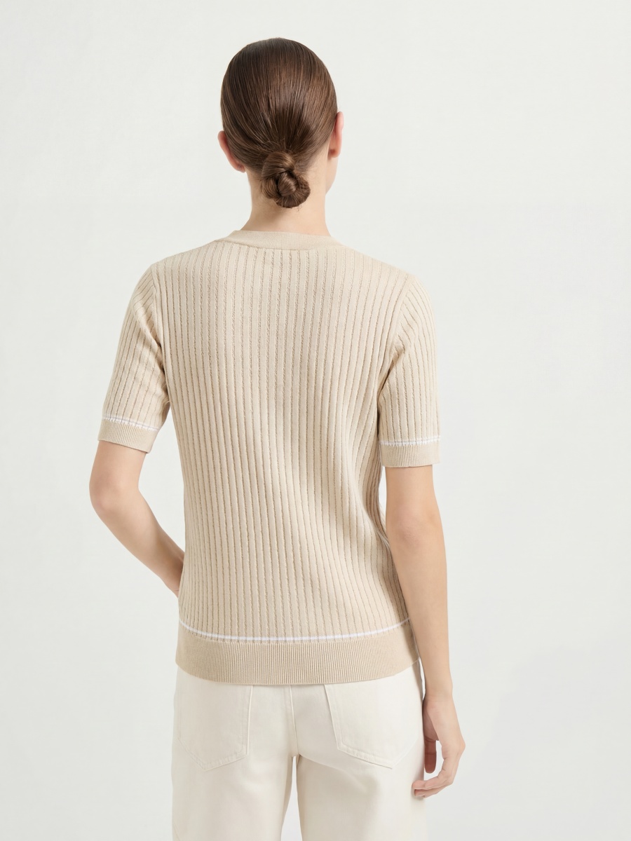 100% Cotton Short Sleeve Knit Top