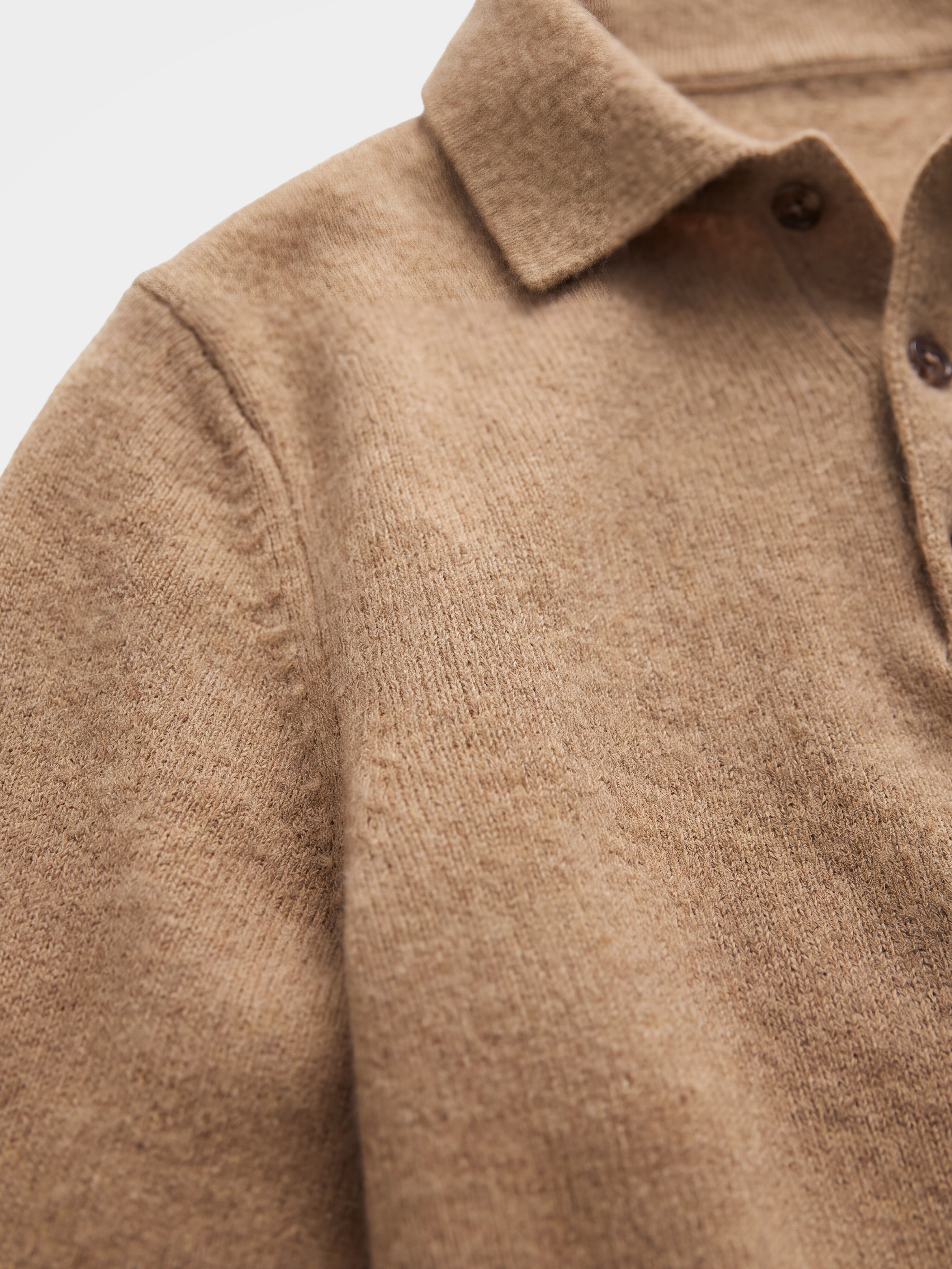 Men's 100% Cashmere Polo Collar Knit Sweater