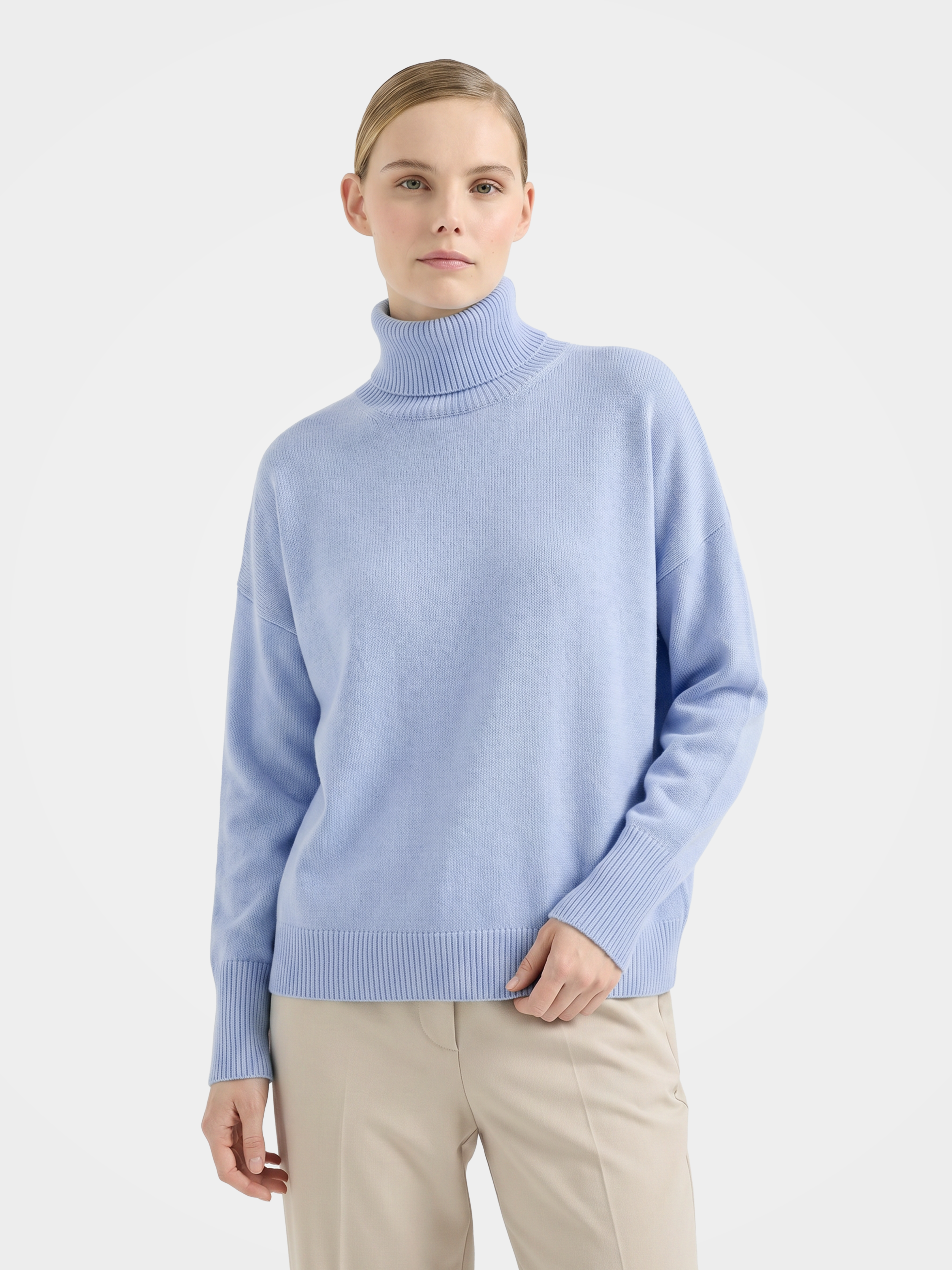 Warm 100% Cashmere Knit Turtleneck Sweater