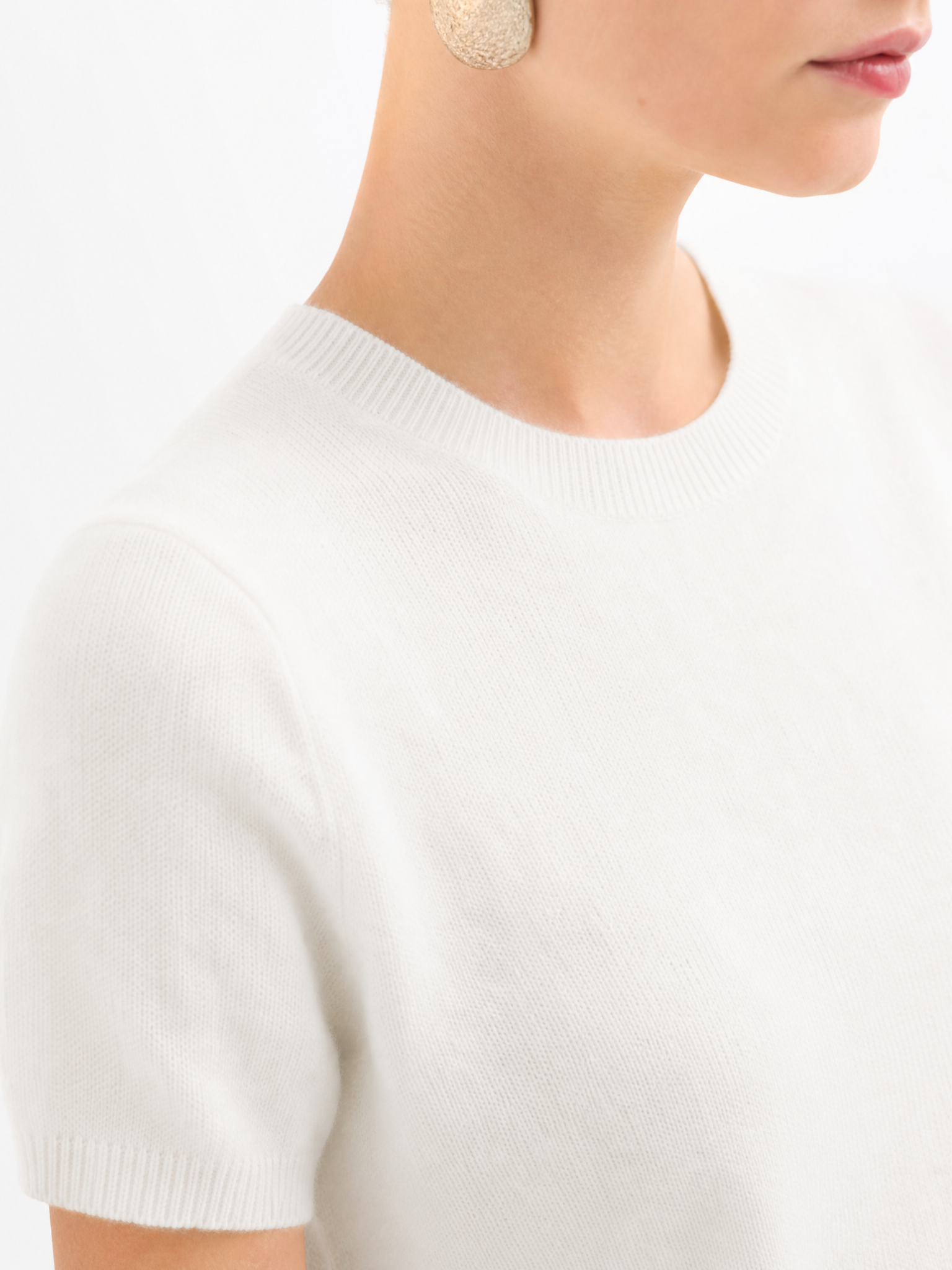 Superfine Grade-A 100% Cashmere Lightweight Breathable Knit Top