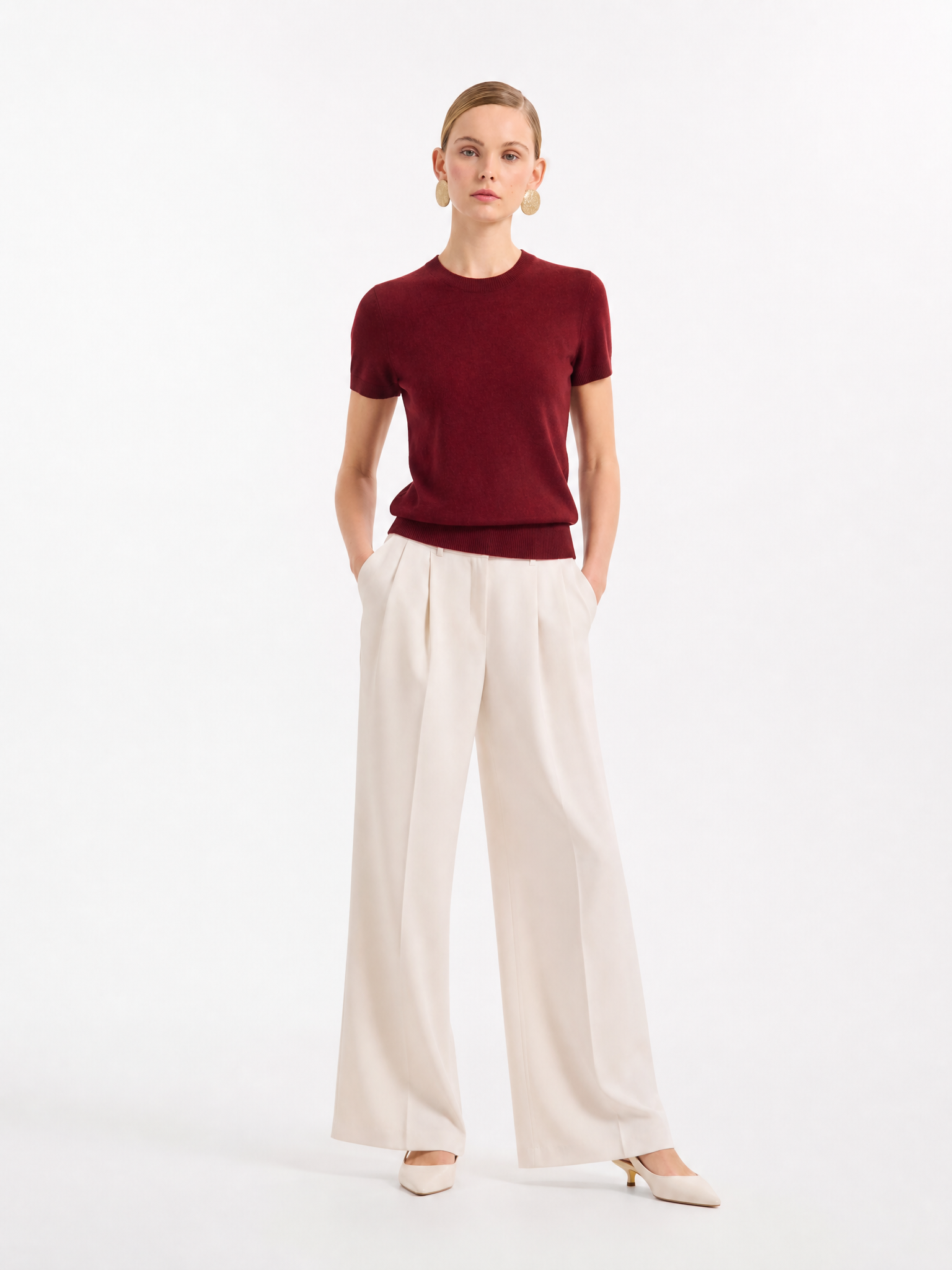 Superfine Grade-A 100% Cashmere Lightweight Breathable Knit Top