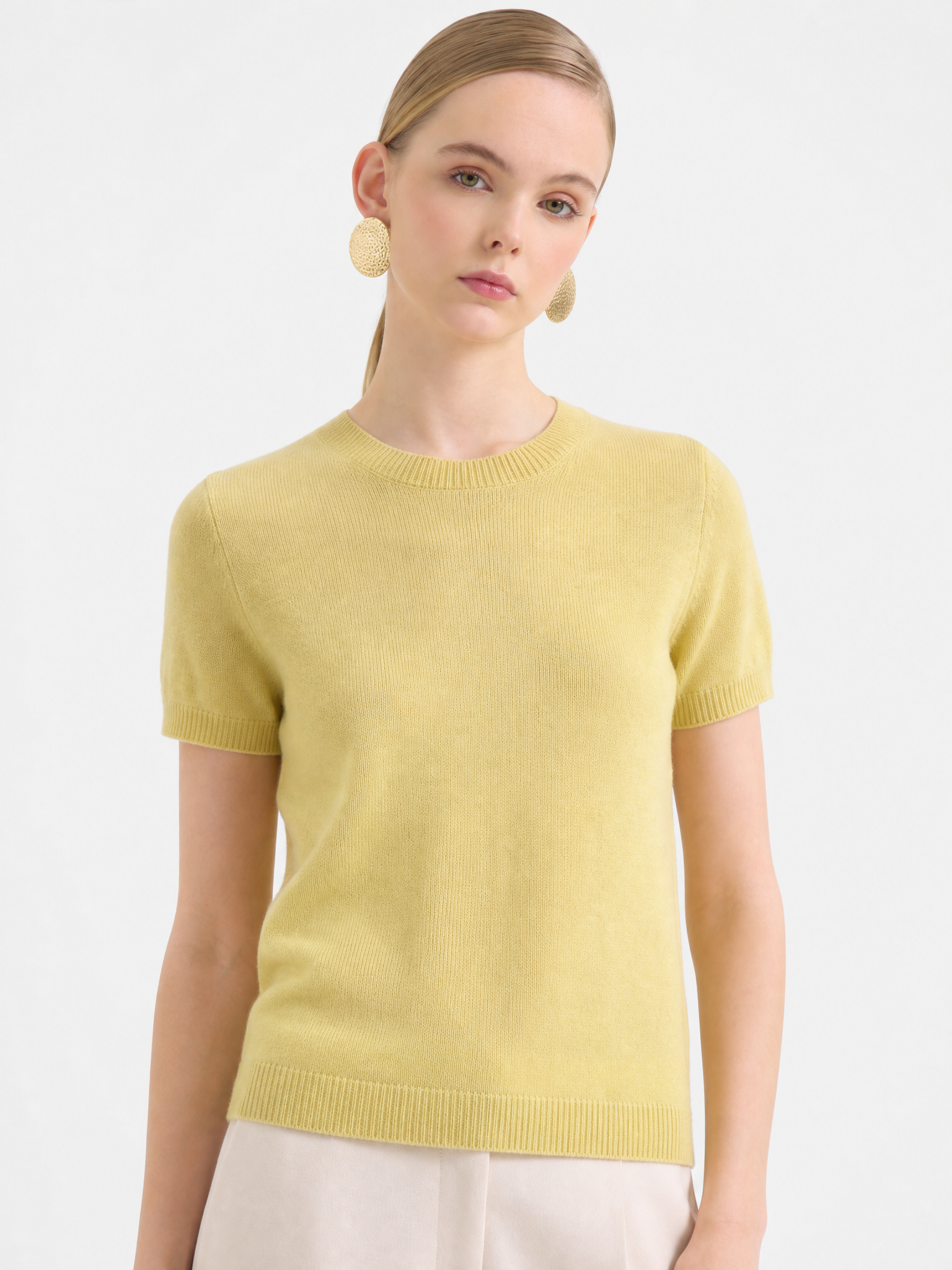 100% Mongolian Cashmere Lightweight Tee