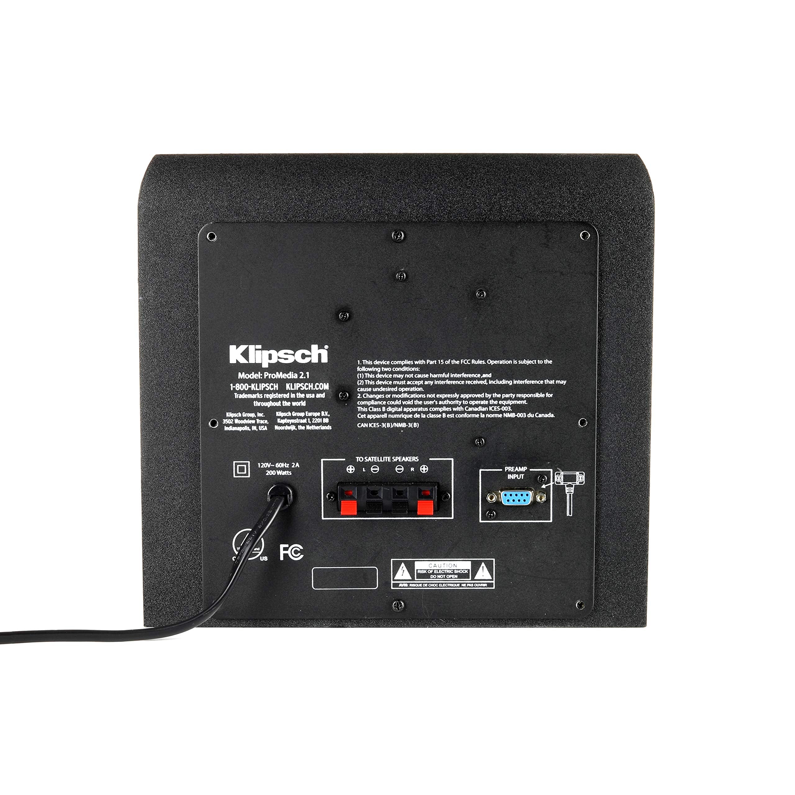 KLIPSCH ProMedia 2.1 THX Certified Computer Speakers