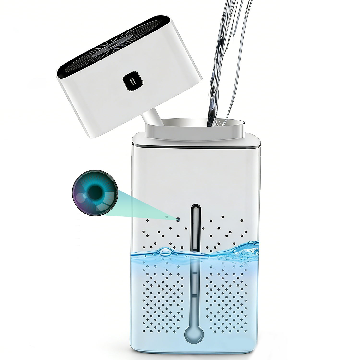2-in-1 Smart Humidifier & Hidden Camera 1000ml High Capacity + 4K HD Recording — Monitor Your Home While You Sleep