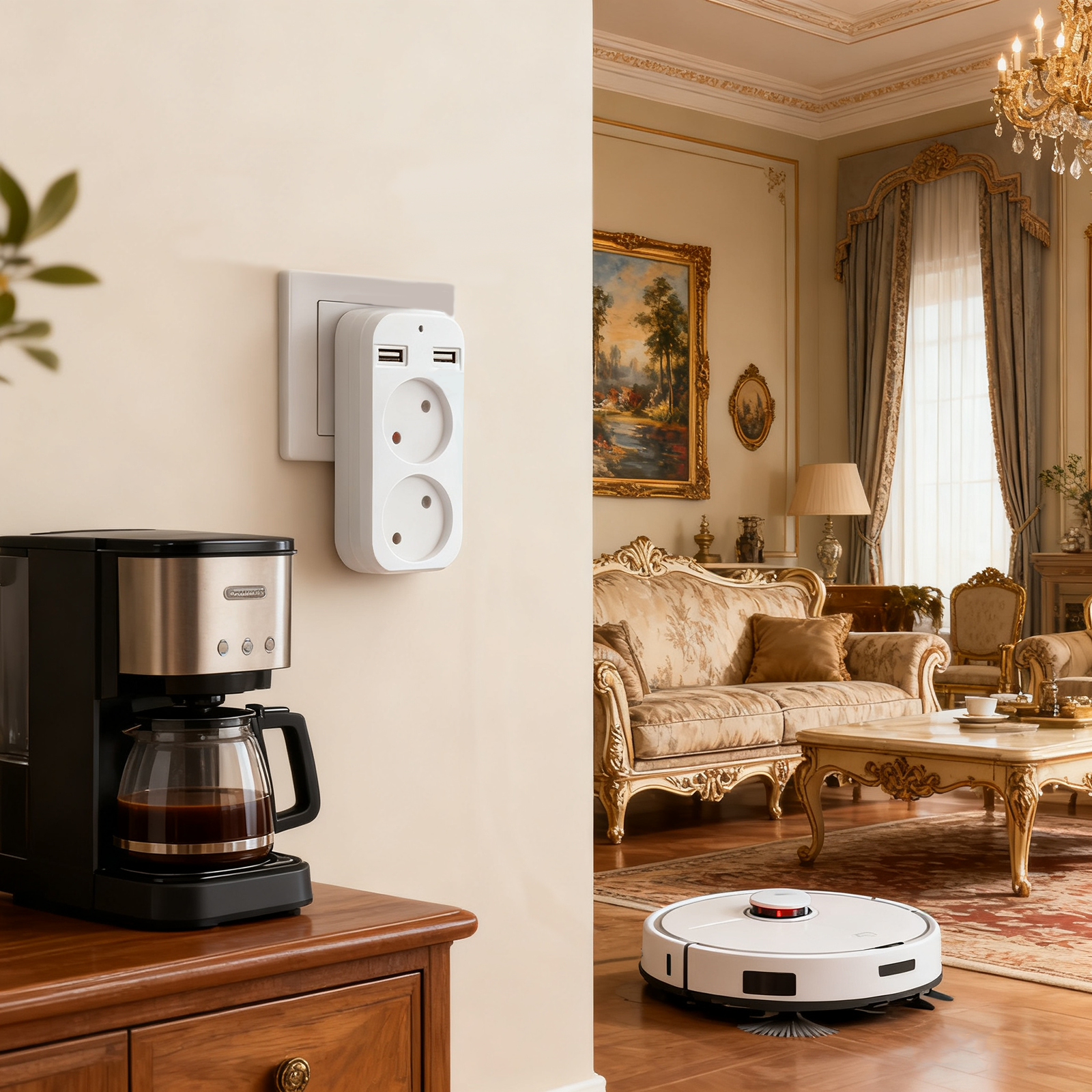 Smart Plug Socket Camera – 4K HD WiFi Monitoring Device with Motion Detection & 24/7 Remote Viewing