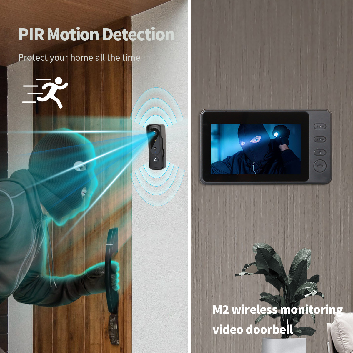 M2 Wireless Monitoring Video Doorbell