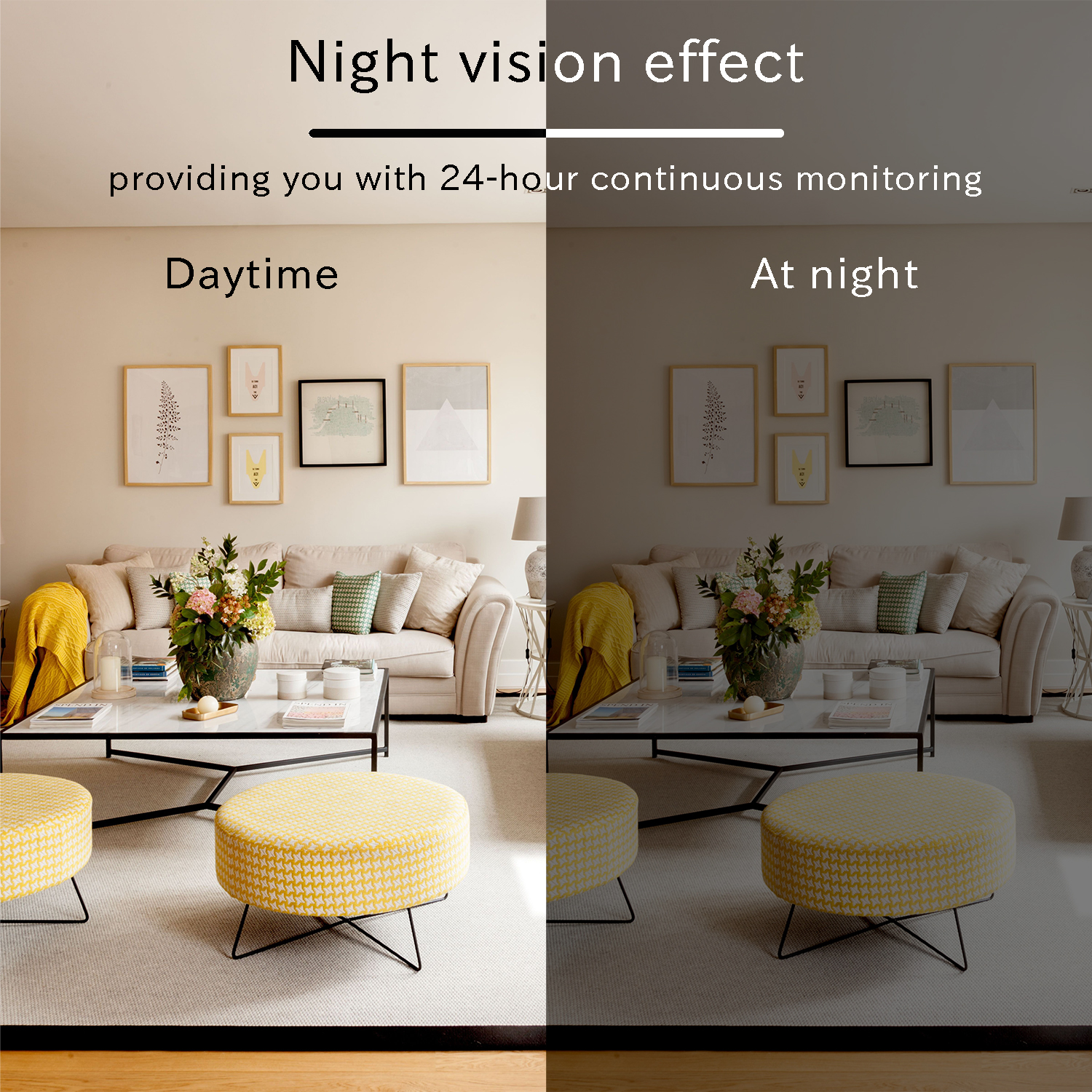 1080P WiFi Mini Security Camera with Motion Detection, Infrared Night Vision, 120° Wide Angle, Remote App Monitoring and Loop Recording for Home and Office Security