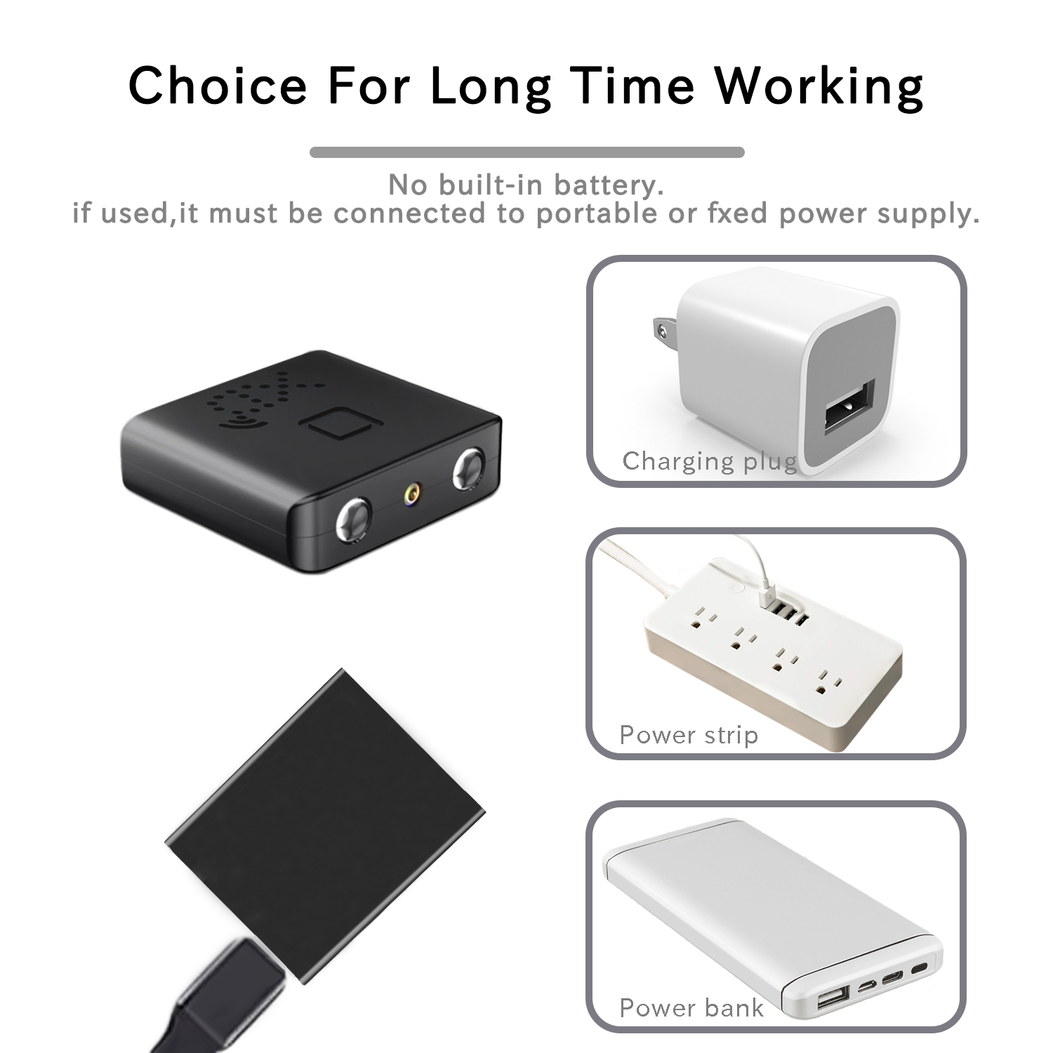 1080P WiFi Mini Security Camera with Motion Detection, Infrared Night Vision, 120° Wide Angle, Remote App Monitoring and Loop Recording for Home and Office Security