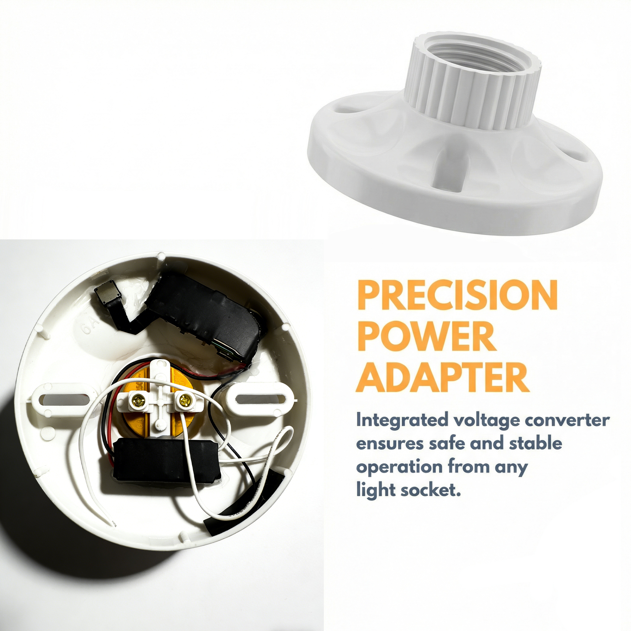 Smart Light Socket Camera Device – HD 1080P Wireless Video Recorder with WiFi, Motion Detection & Easy E27 Installation