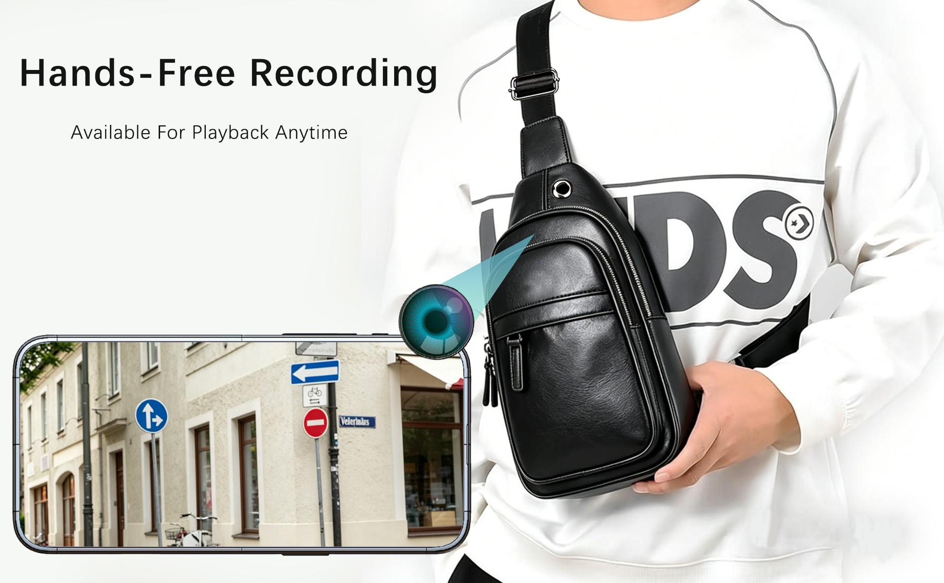 Backpack Hidden Camera – Motion Detection & Real-Time Activity Alerts | Record Life Discreetly
