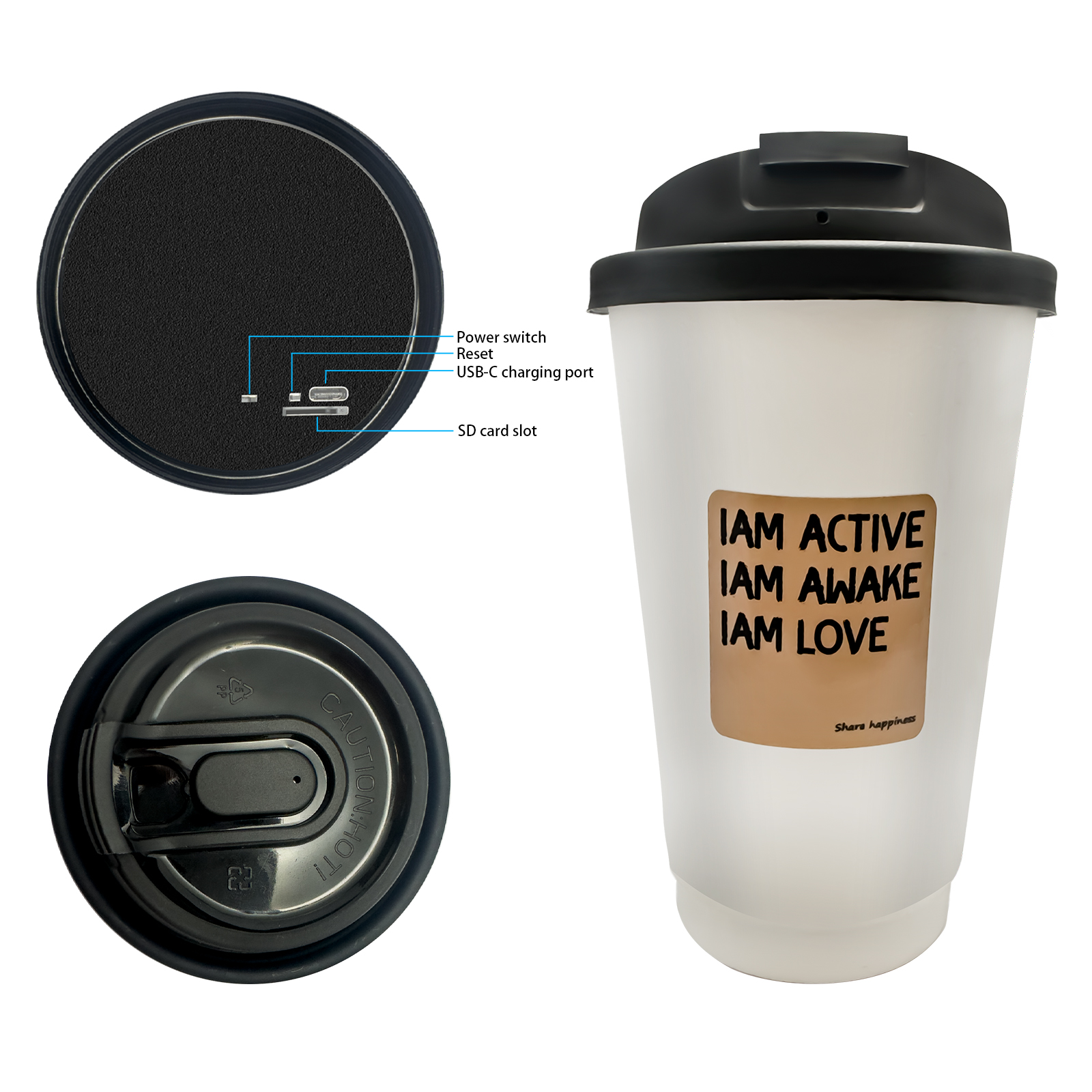 Smart Coffee Cup Camera – 1080P HD Wireless Recording with Long Battery Life & Motion Detection