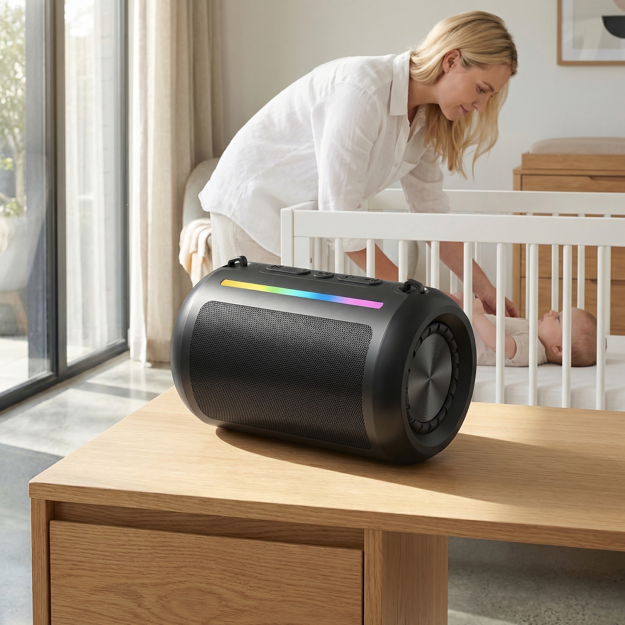 Smart Speaker Camera Device – Wireless HD 1080P Video Recorder with WiFi, Motion Detection & Loop Recording