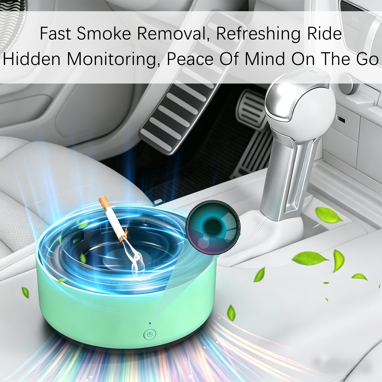 Ashtray Hidden Camera – Fast Smoke Removal, Fresh Drive, Covert Monitoring, Travel with Peace