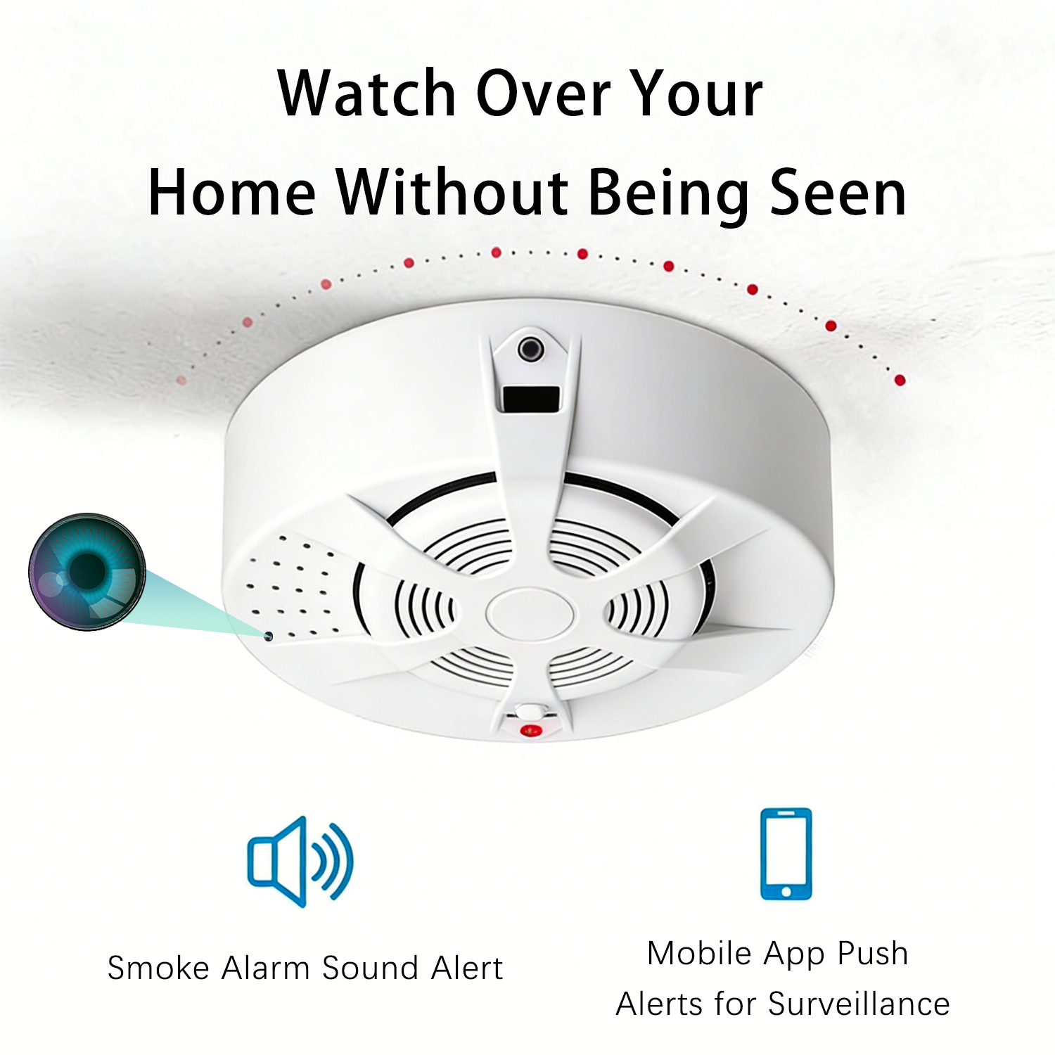 2-in-1 Smart Smoke Detector & Hidden Camera