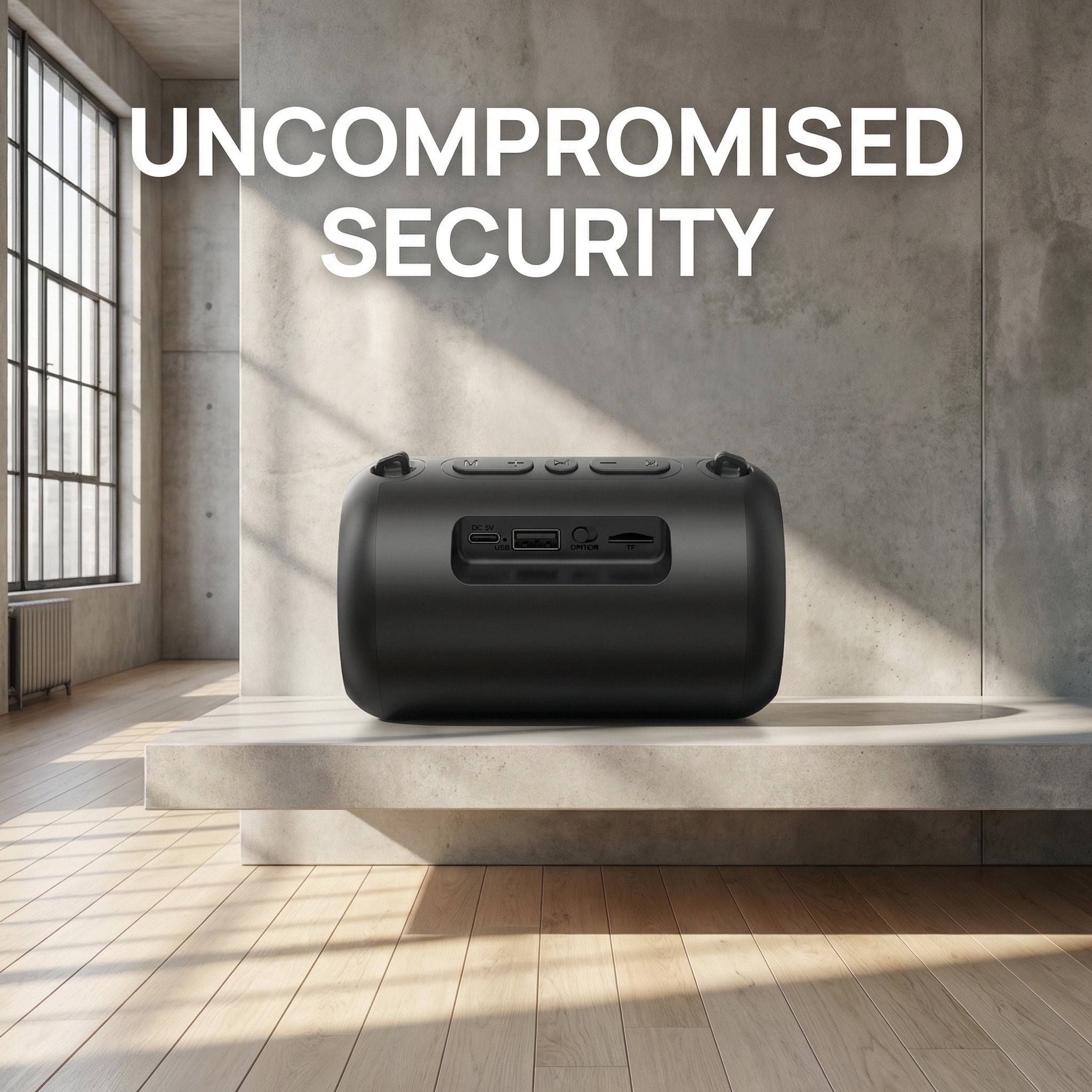 Smart Speaker Camera Device – Wireless HD 1080P Video Recorder with WiFi, Motion Detection & Loop Recording