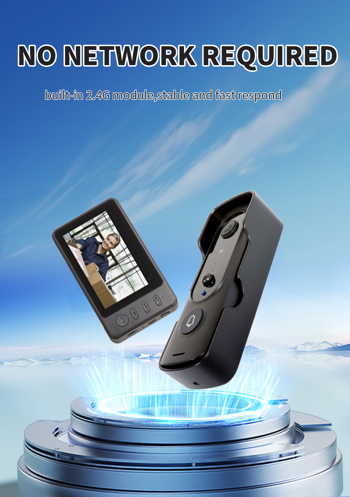 M2 Wireless Monitoring Video Doorbell